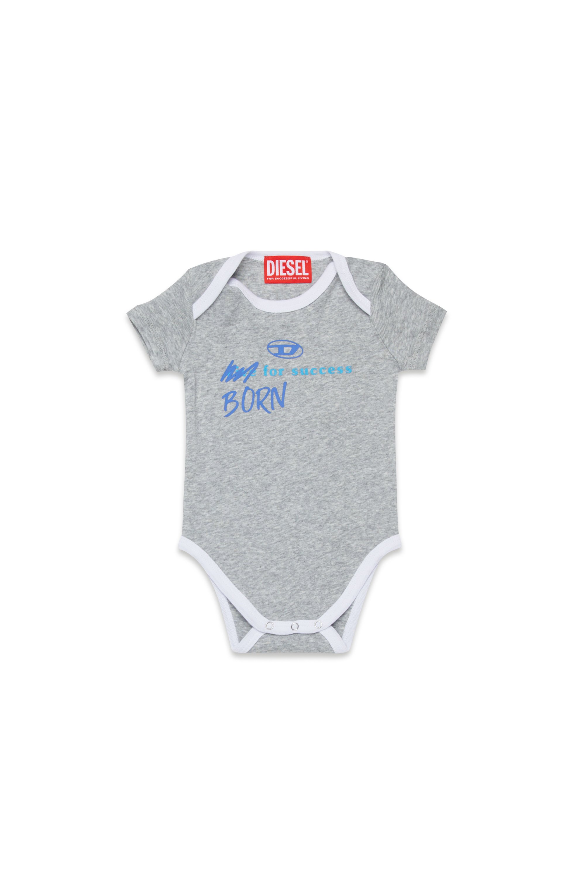 Diesel - URMAS-NB, Unisex Born For Success-Bodysuit für Neugeborene in Grau - 1