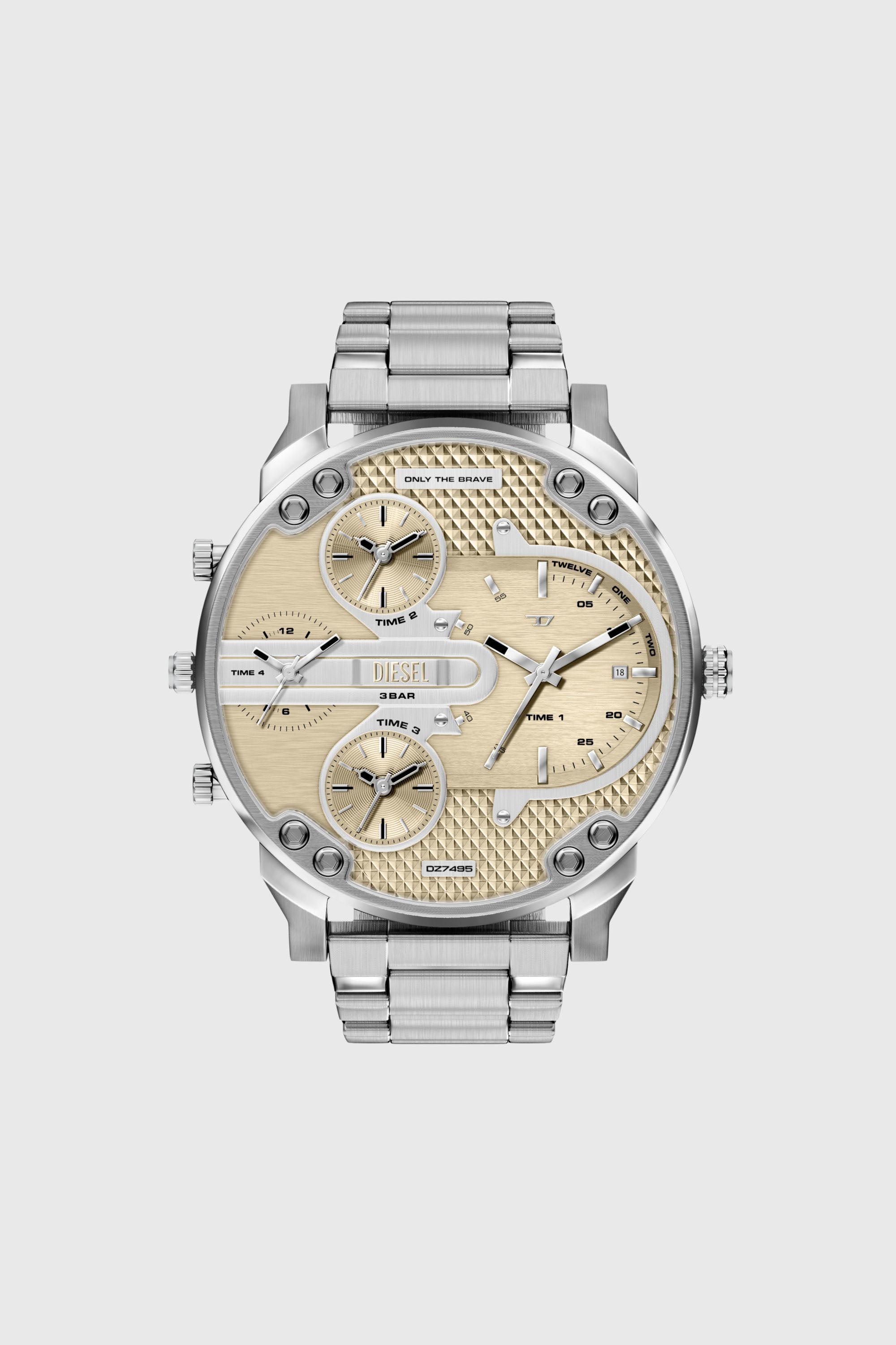 Diesel - DZ7495 WATCH, Herren Mr. Daddy Slim Edelstahluhr in Silber - 1