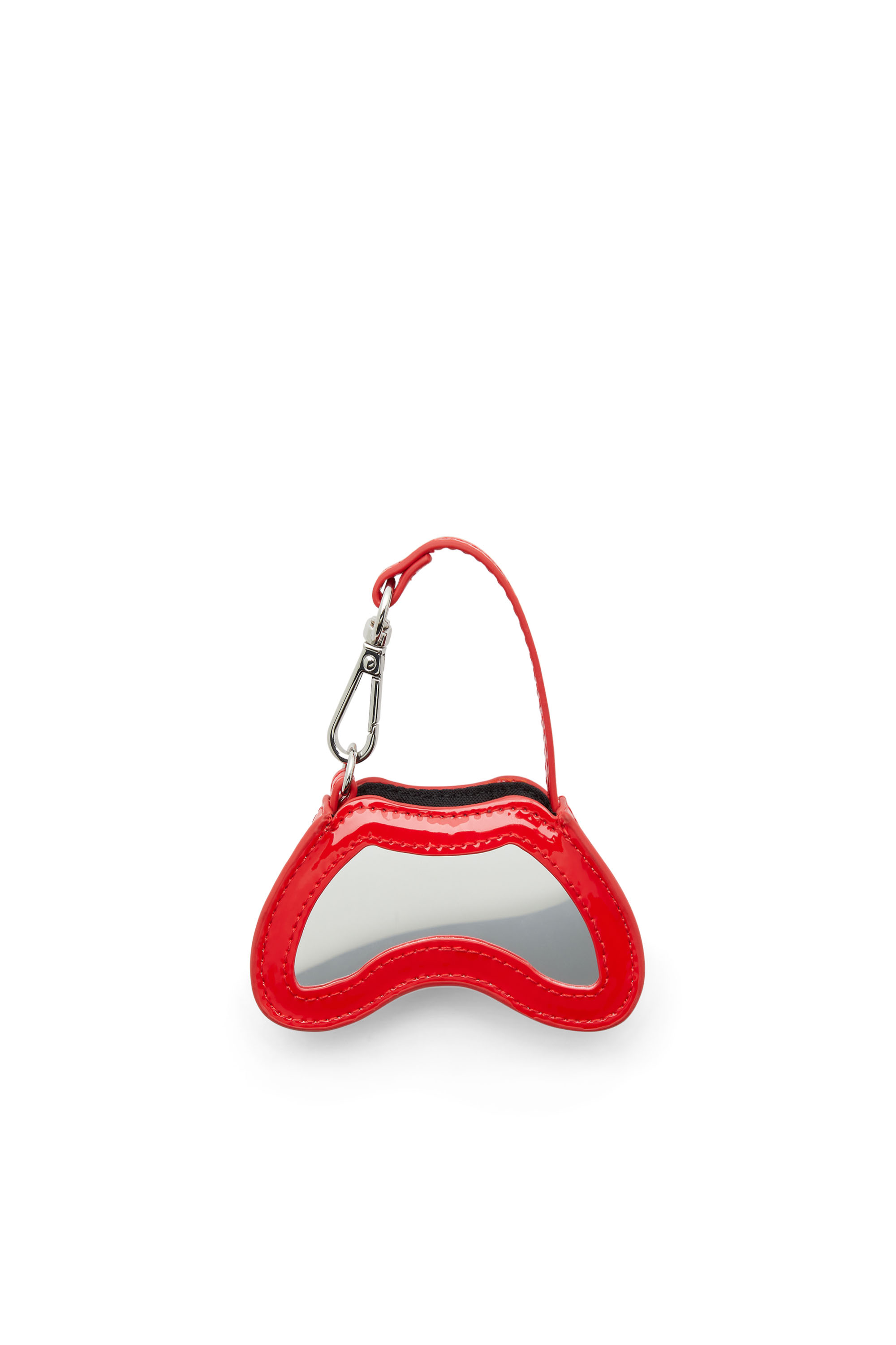 Diesel - PLAY CHARMS, Damen Glossy bag charm with mirror in Rot - 3