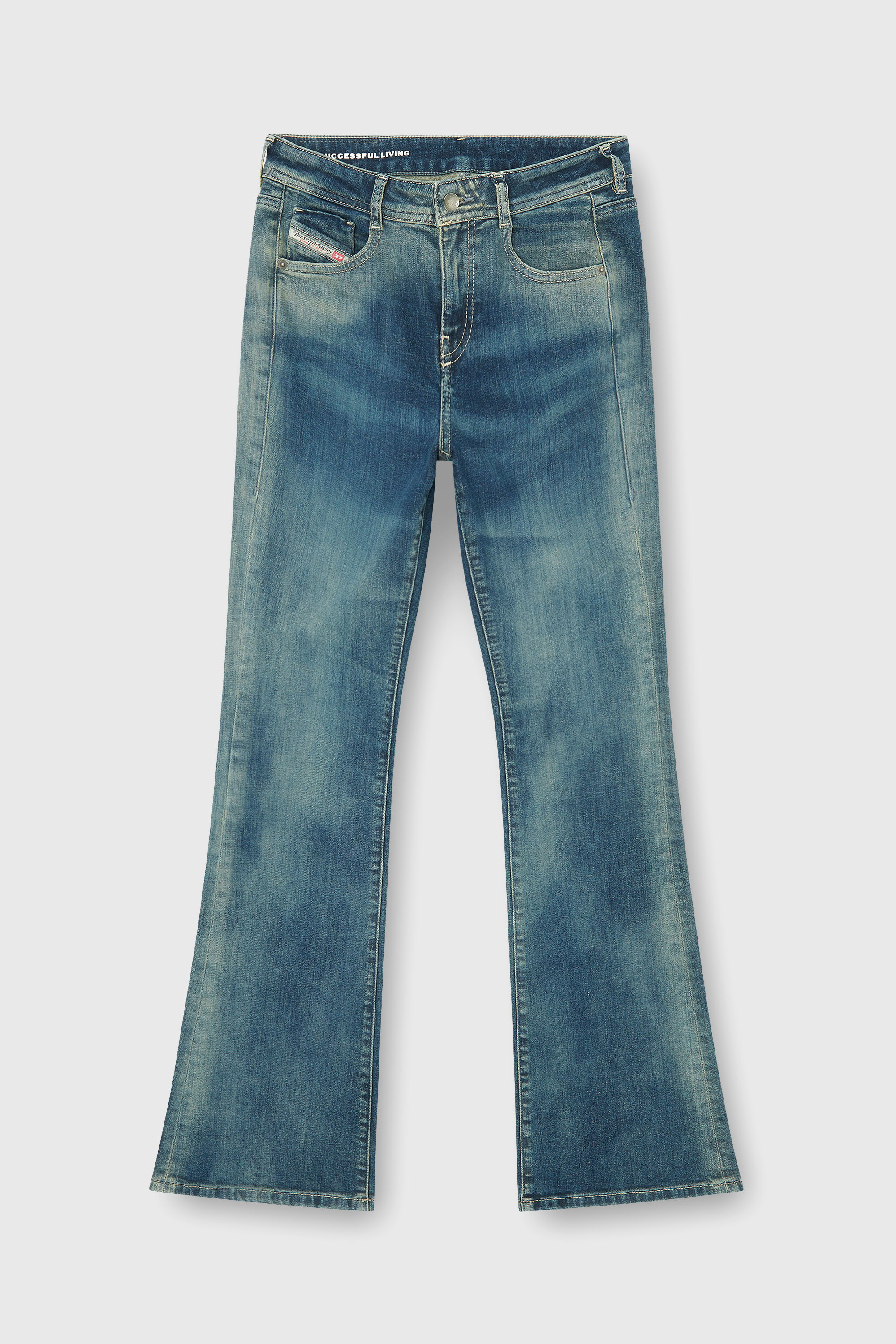 Diesel - Damen Bootcut Jeans 1969 D-Ebbey 09P41, Mittelblau - 2