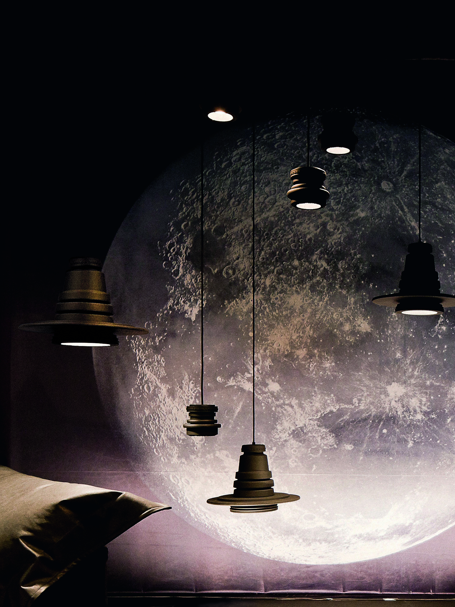 Diesel - TOOL PICCOLA SOSP, Unisex Kleine Lampe im Stil eines Spiegelreflexkameraobjektivs in Schwarz - 4