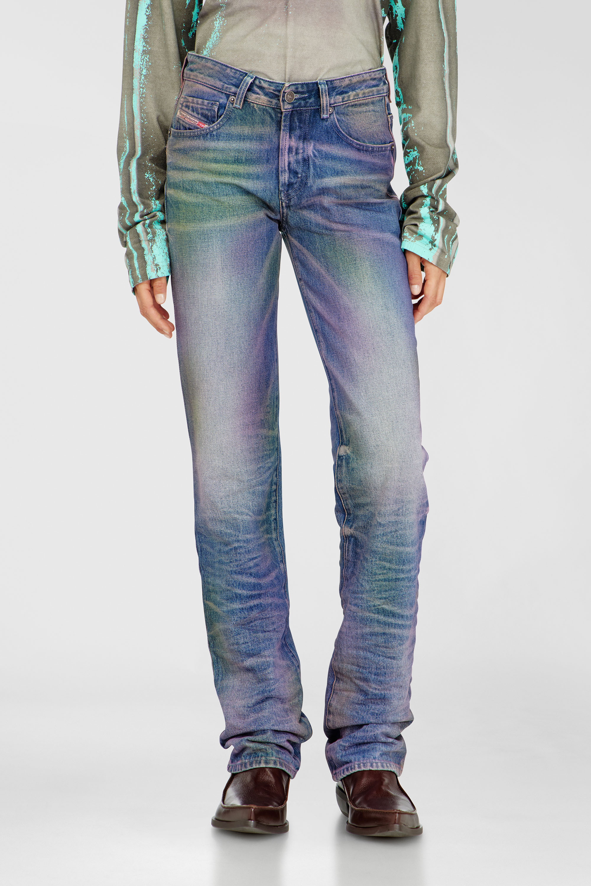 Diesel - Damen Regular Jeans D-Lie 007FW, Bunt/Blau - 1