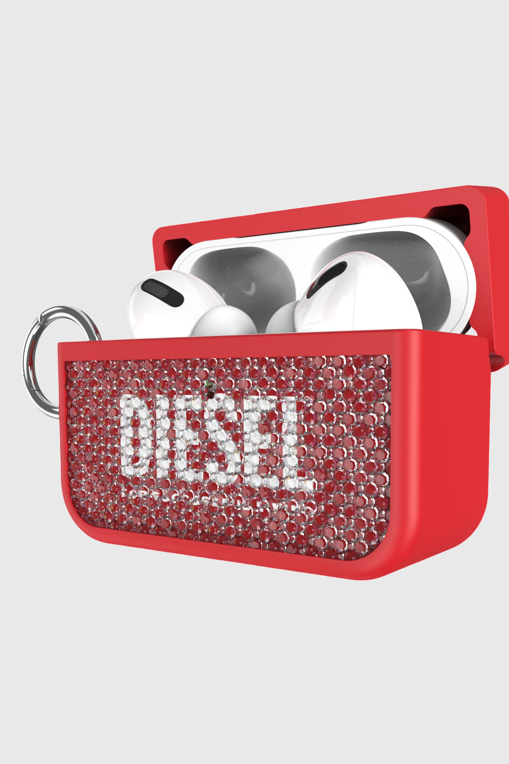 Diesel - 60196 AIRPOD CASE AIRPODS CASE, Unisex Swarovski Crystal Case for Airpods Pro / Pro 2 in Rot - 2