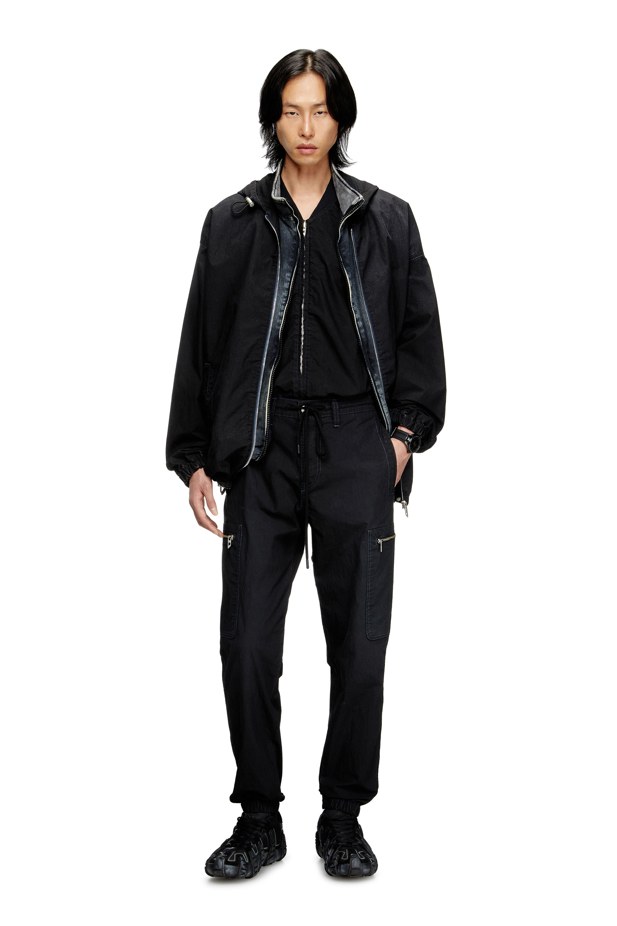 Diesel - Unisex Slim D-Lab JoggJeans® 068SJ, Schwarz/Dunkelgrau - 2