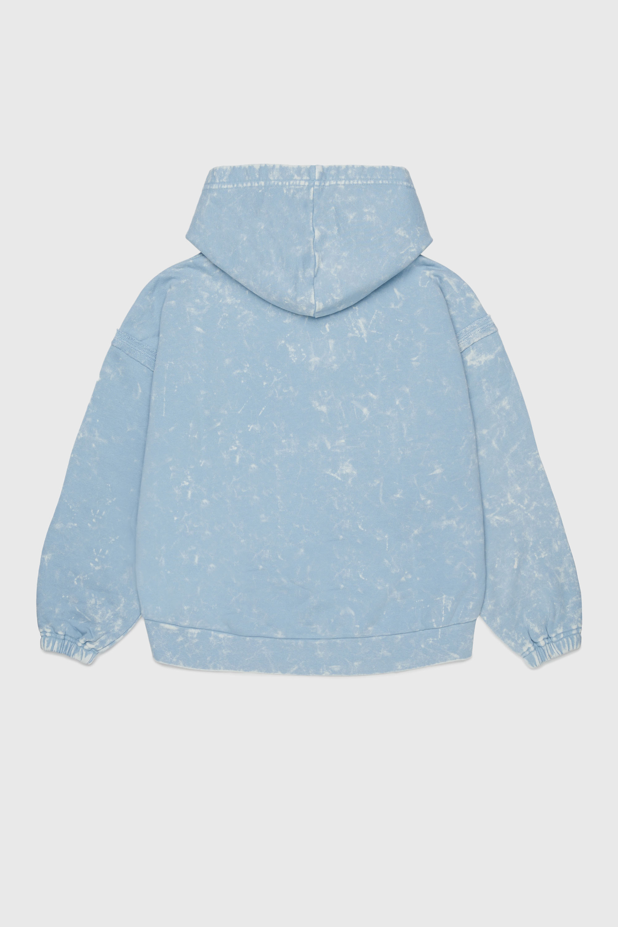 Diesel - SLOXY, Damen Kapuzenpullover mit Tie-dye-Effekt und Rainbow-Logo in Hellblau - 2
