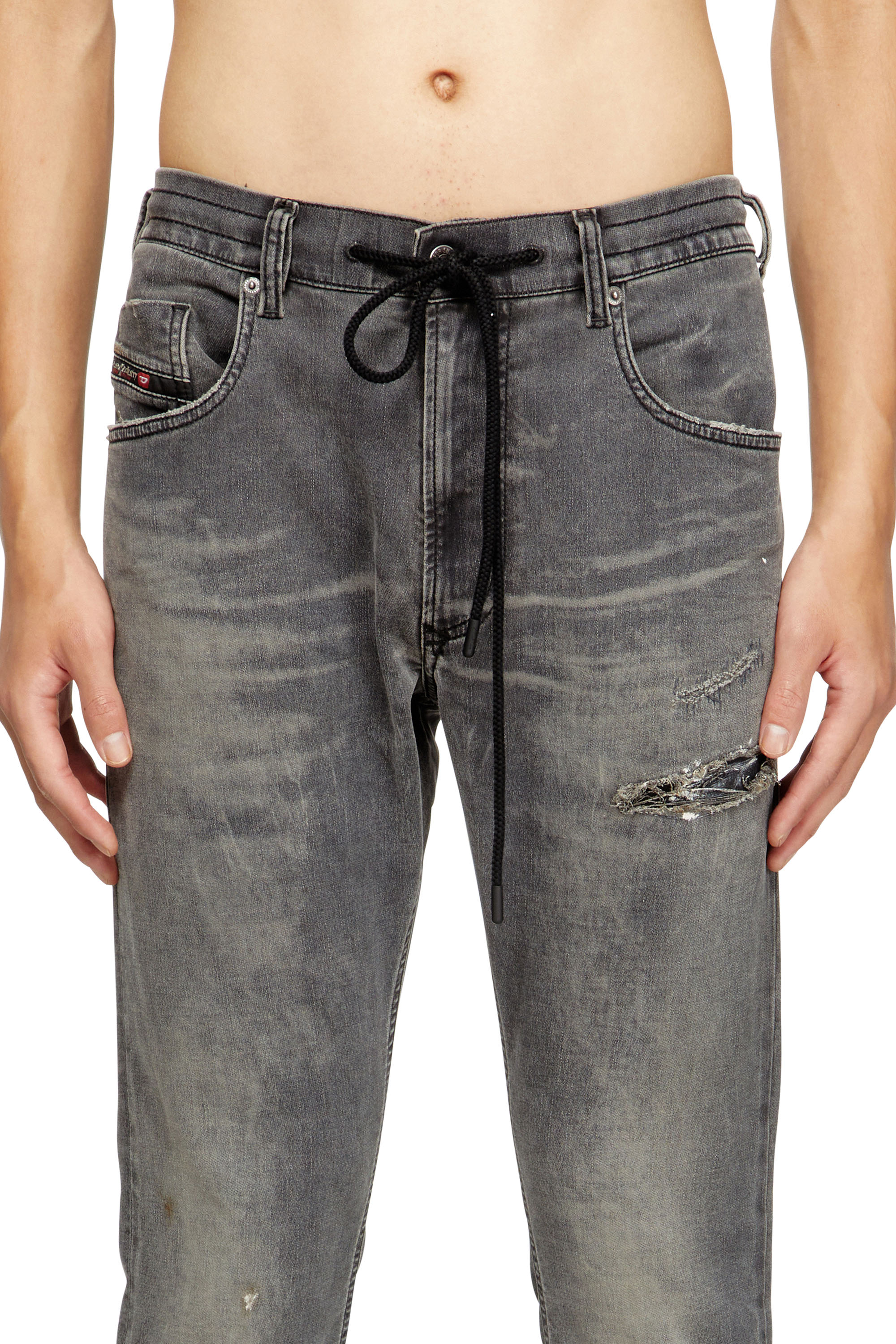 Regular 2032 D-Krooley Joggjeans® 068SB, Schwarz/Dunkelgrau Diesel - Herren Regular 2032 D-Krooley Joggjeans® 068SB, Schwarz/Dunkelgrau - 5