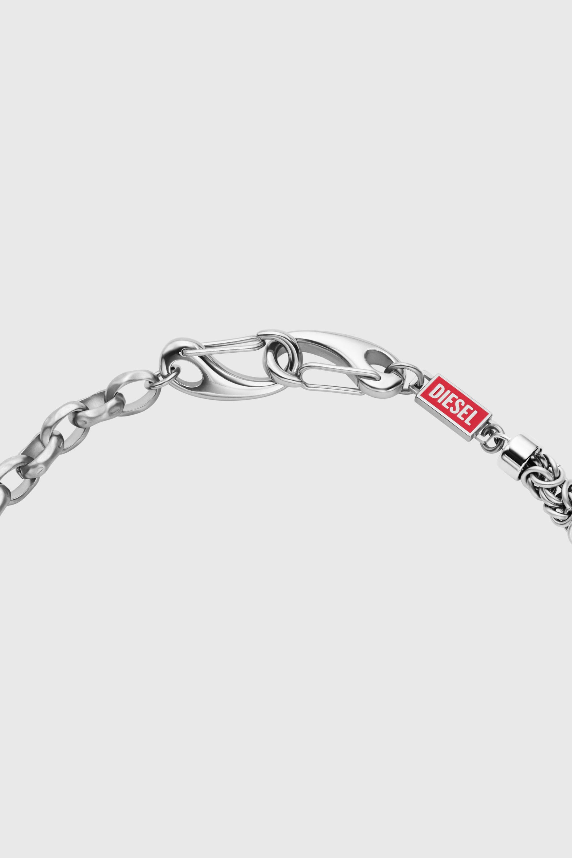Diesel - DX1694040 JEWELLERY, Unisex Mehrreihige Halskette aus Edelstahl in Silber - 2