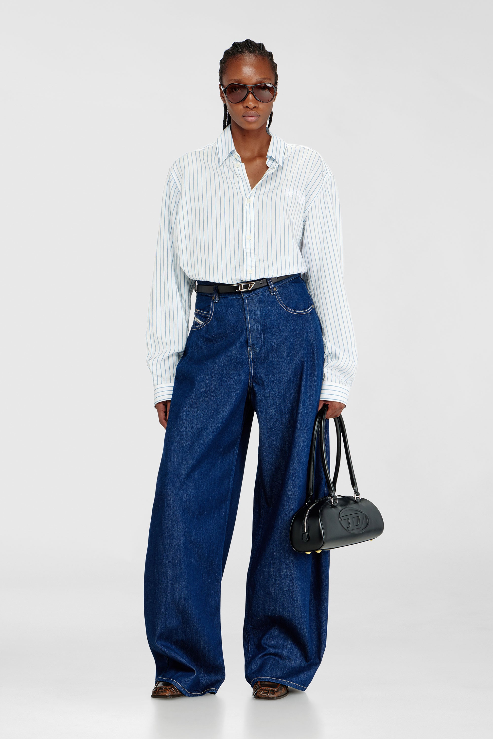 Diesel - Damen Relaxed Jeans 1987 D-Khelz 09Q09, Dunkelblau - 1