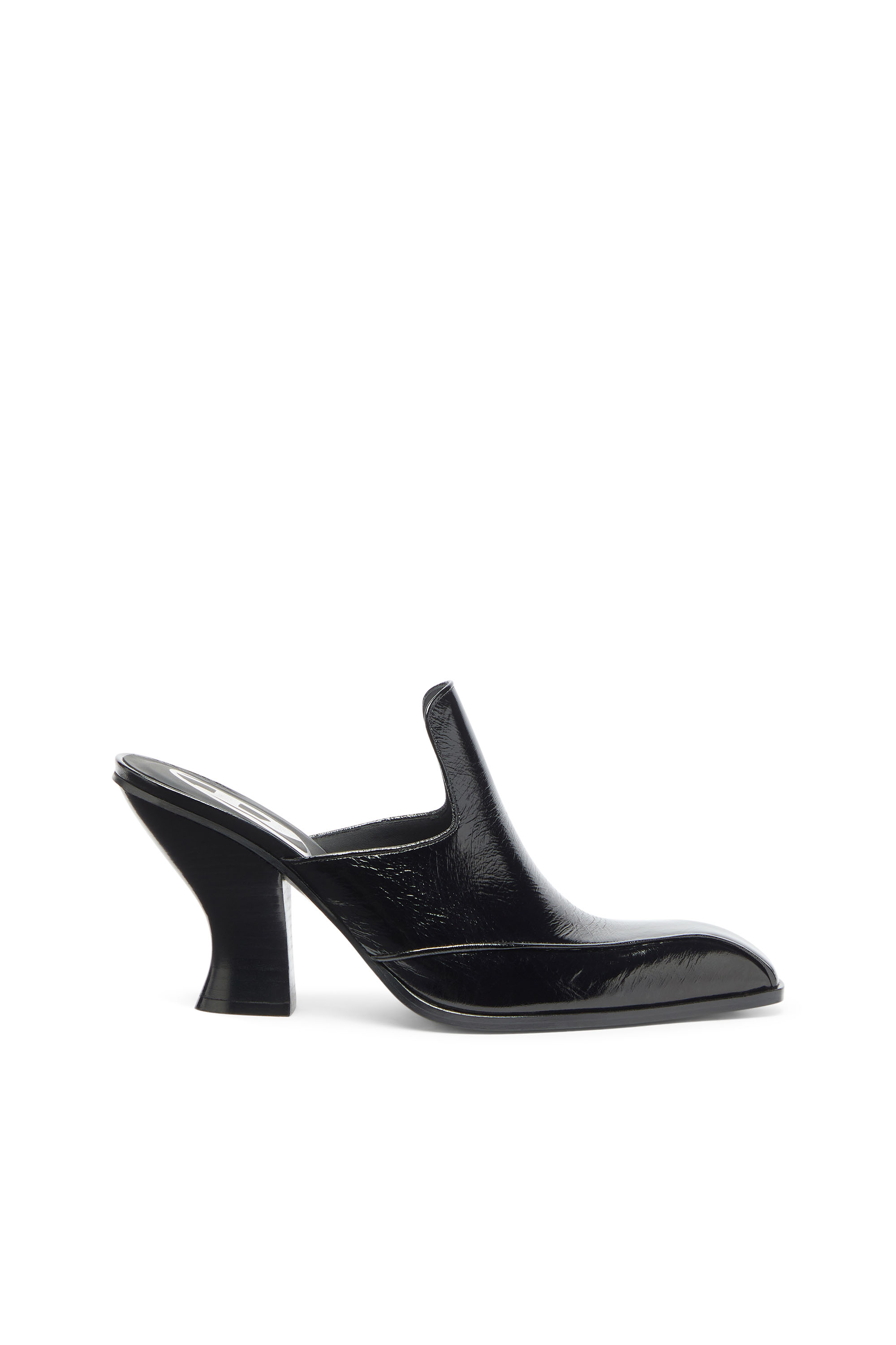 Diesel - D-LUFFY-75-MULE, Damen D-Luffy - Mules im Lackleder im Western-Stil in Schwarz - 1