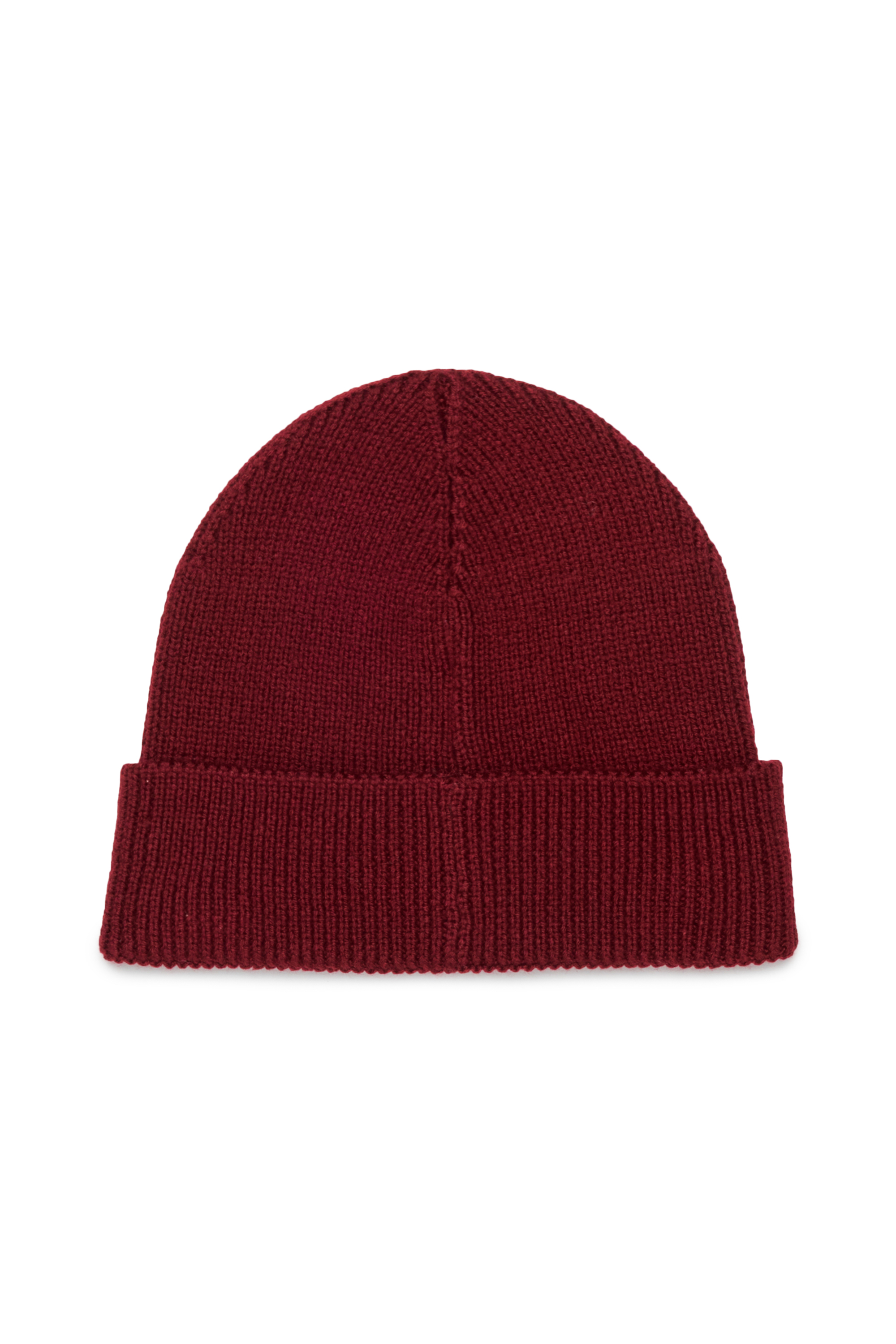 Diesel - FLOT, Unisex Beanie aus Wollmischung mit D Logo Patch in Rot - 2