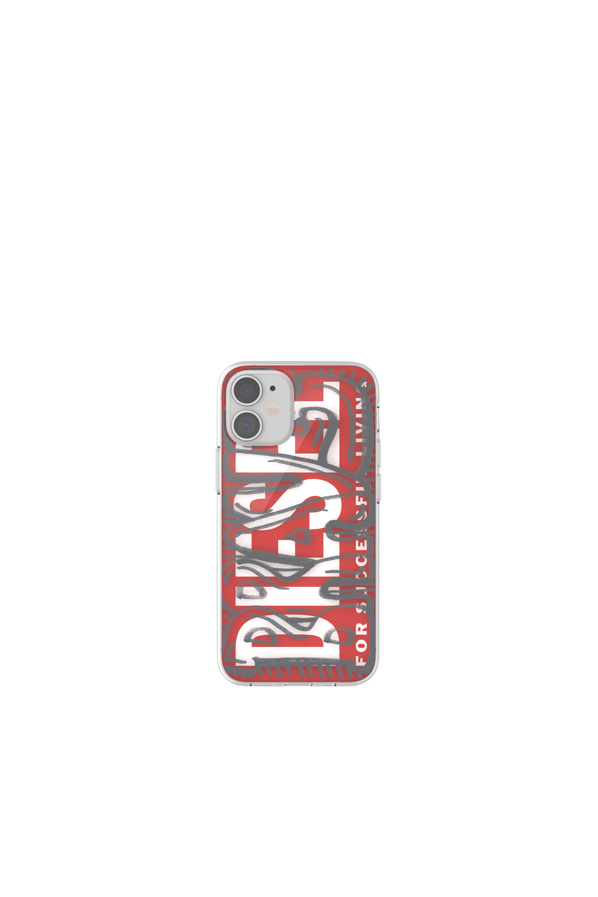 Diesel - 42566 STANDARD CASE, Unisex Handycase aus ultraleichtem TPU  für iPhone 12 Mini in Rot - 2