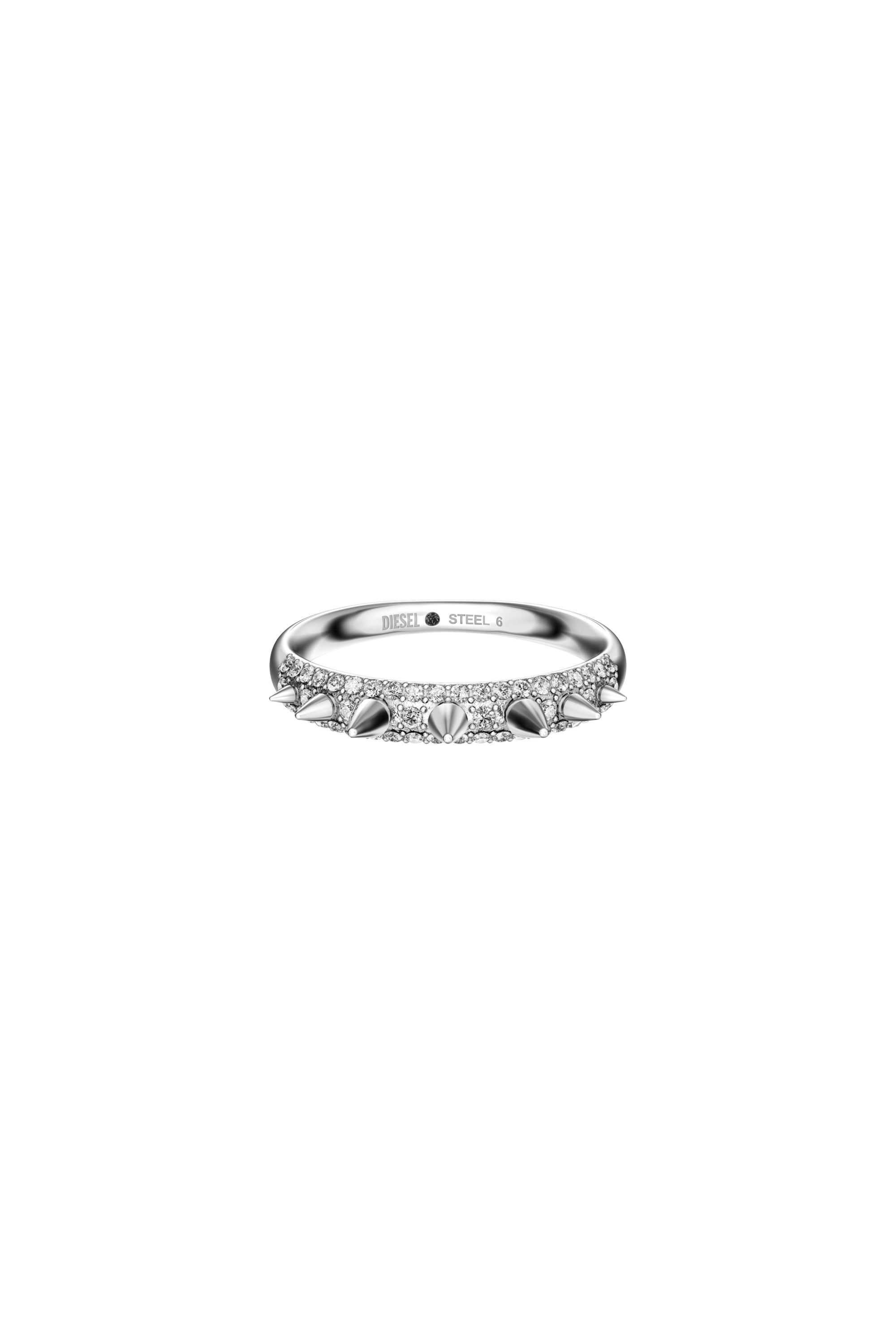Diesel - DX1729040, Unisex Bandring aus Edelstahl in Silber - 2