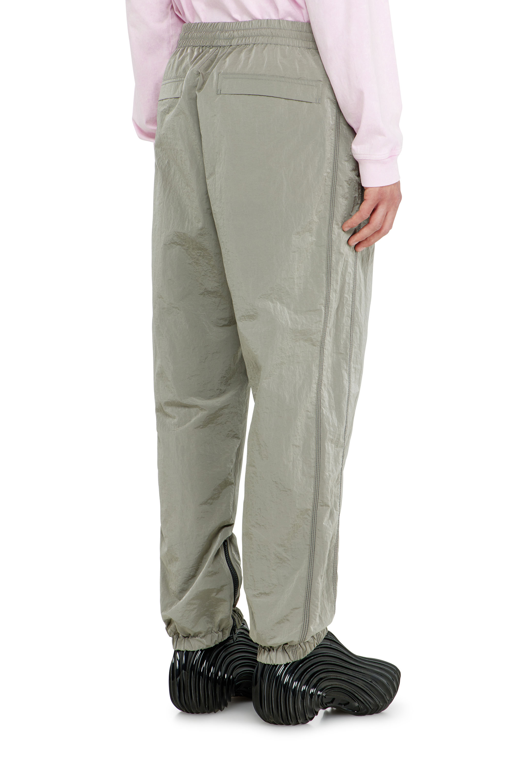 Diesel - P-ANOK, Herren Nylonhose mit crinkle-Effekt in Hellgrau - 3
