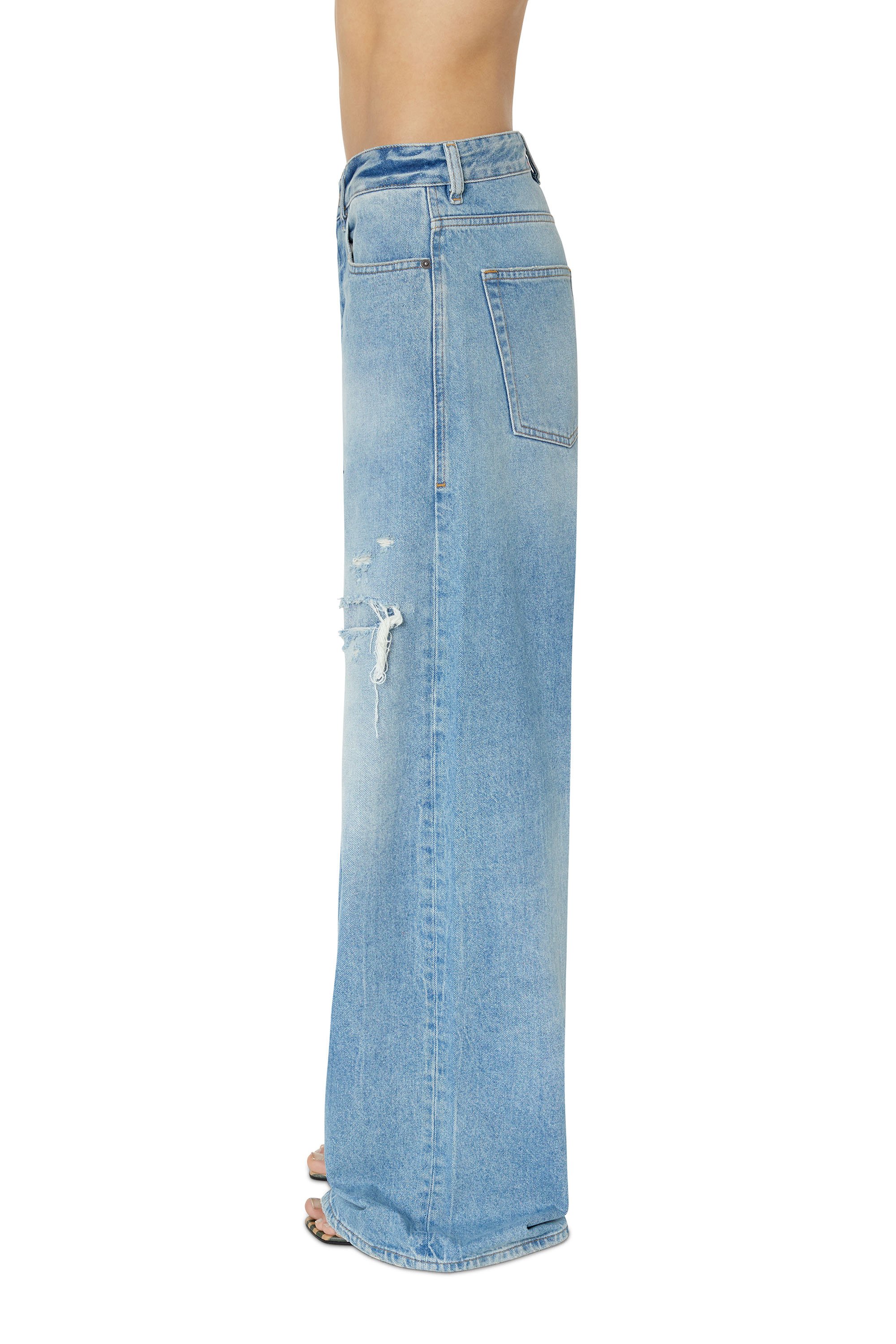 Rabatt 94 % Lefties Straight jeans DAMEN Jeans Straight jeans Destroyed Blau 28 