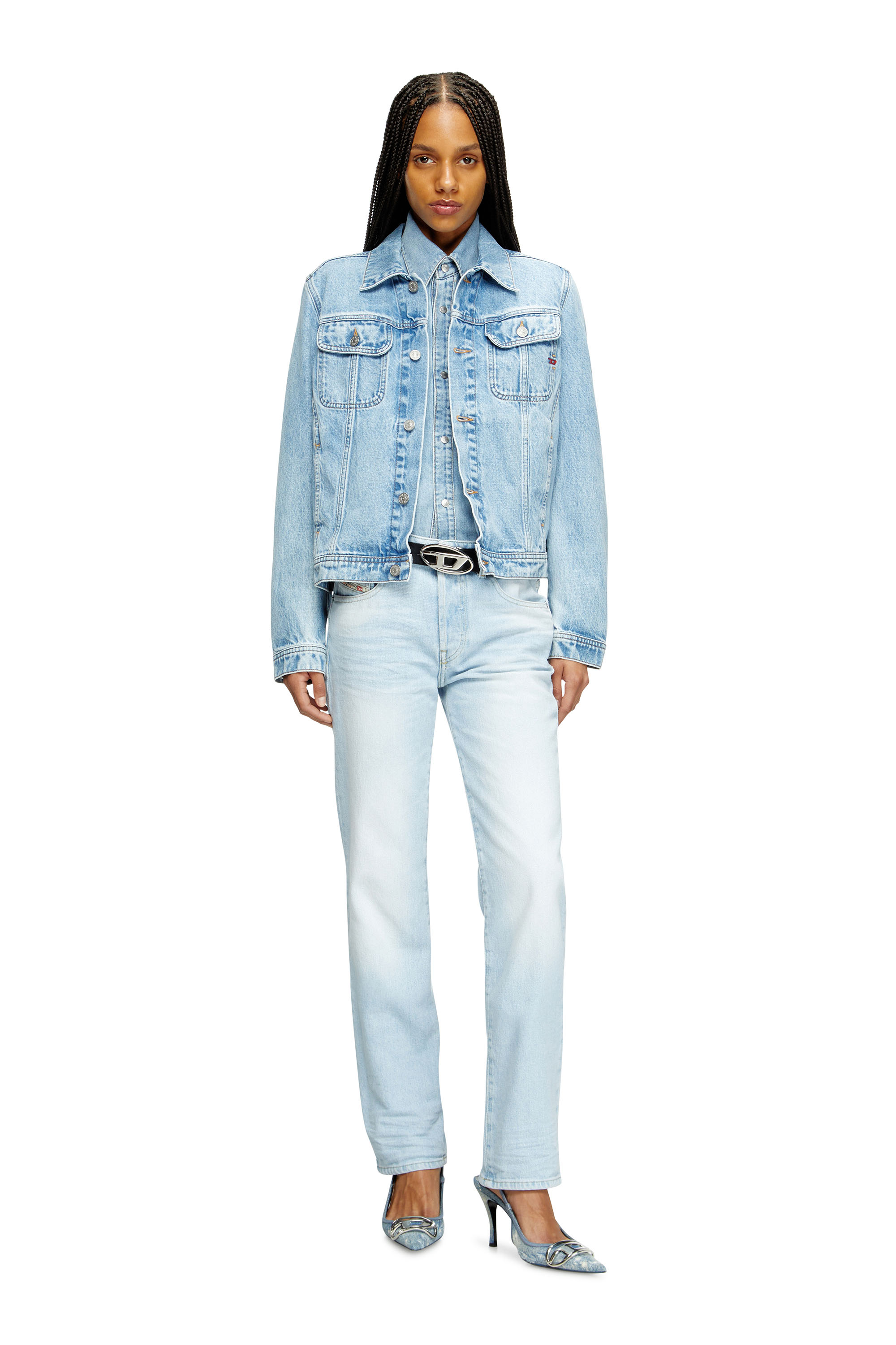 Diesel - Damen Regular Jeans 1989 D-Mine 09M11, Hellblau - 2