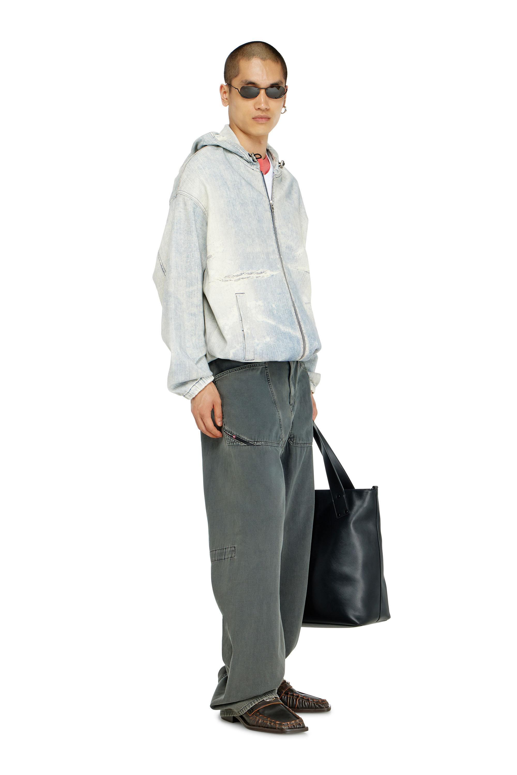 Diesel - Herren Relaxed Jeans D-Zeta 068WR, Grau - 1