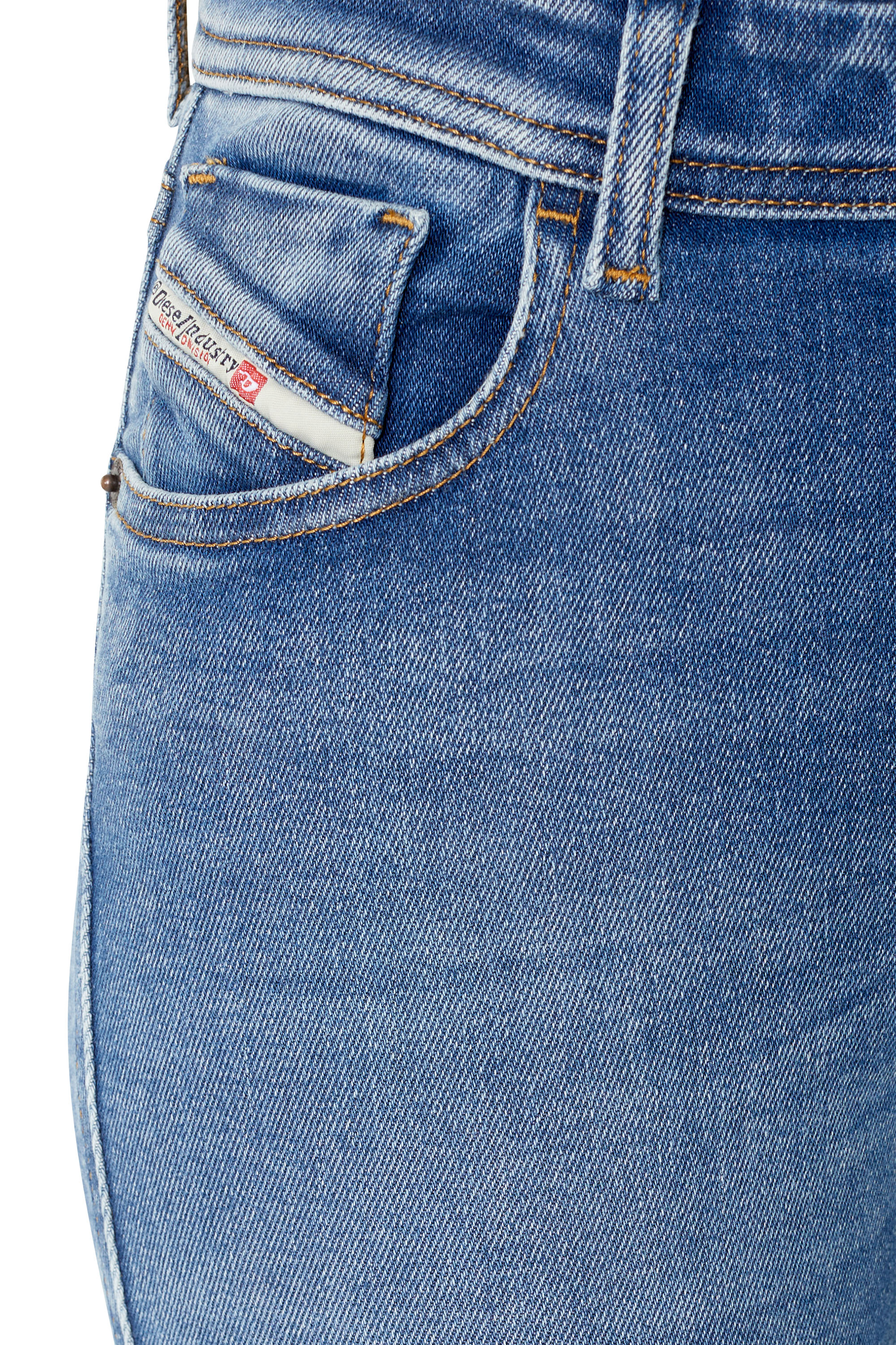 Diesel - Super skinny Jeans 2017 Slandy 09D62, Mittelblau - Image 5