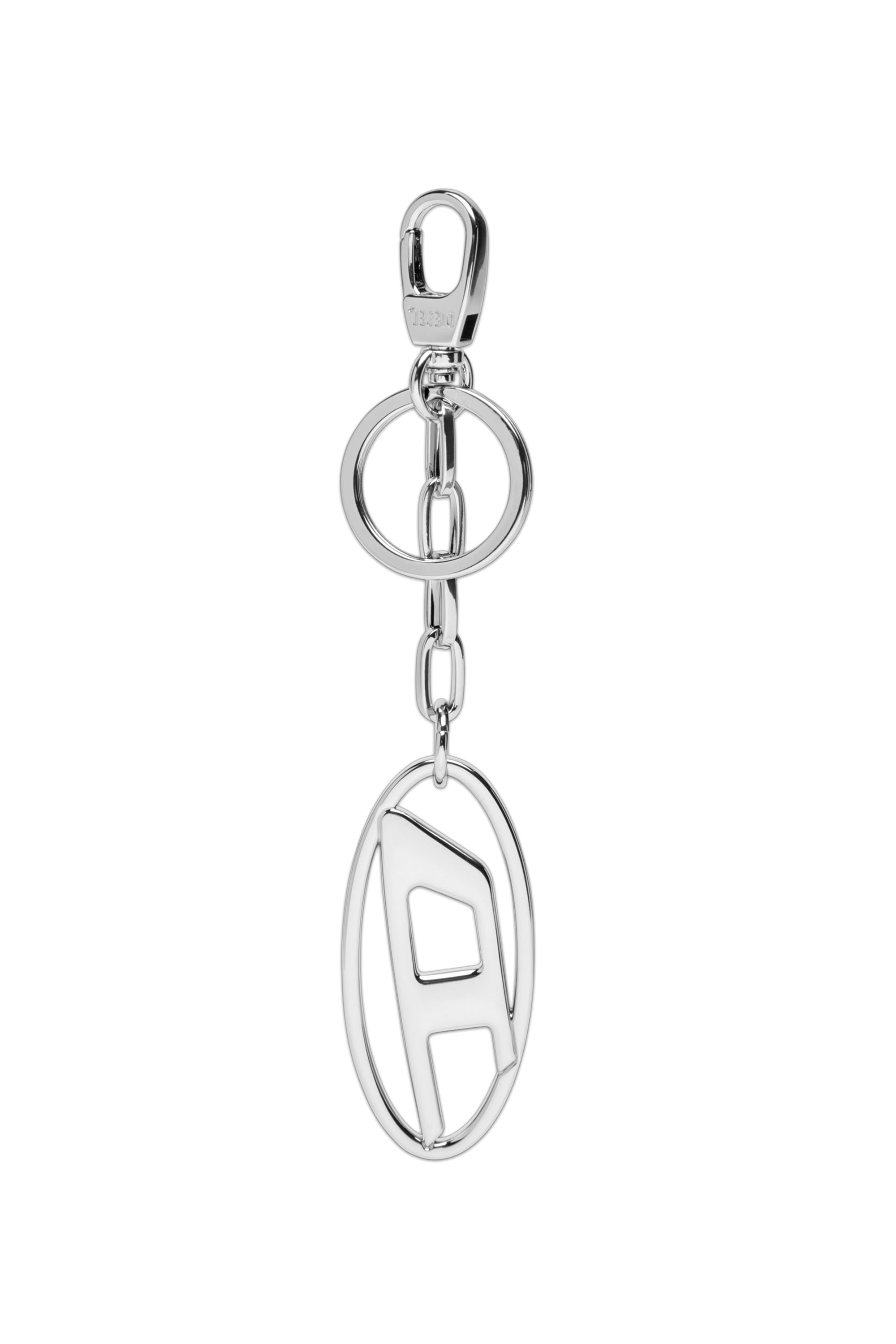 Diesel - HOLY-C, Unisex Schlüsselanhänger aus Metall mit Logo-Plakette in Silber - 1