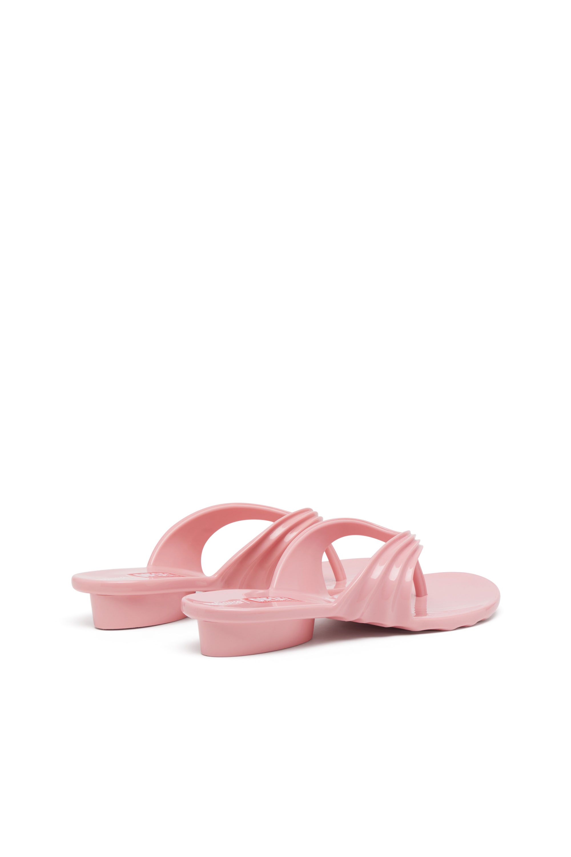 Diesel - MELISSA QUANTUM THONG, Damen K&uuml;nstlerisch gestaltete Flip-Flops aus Melflex&reg; in Rosa - 4