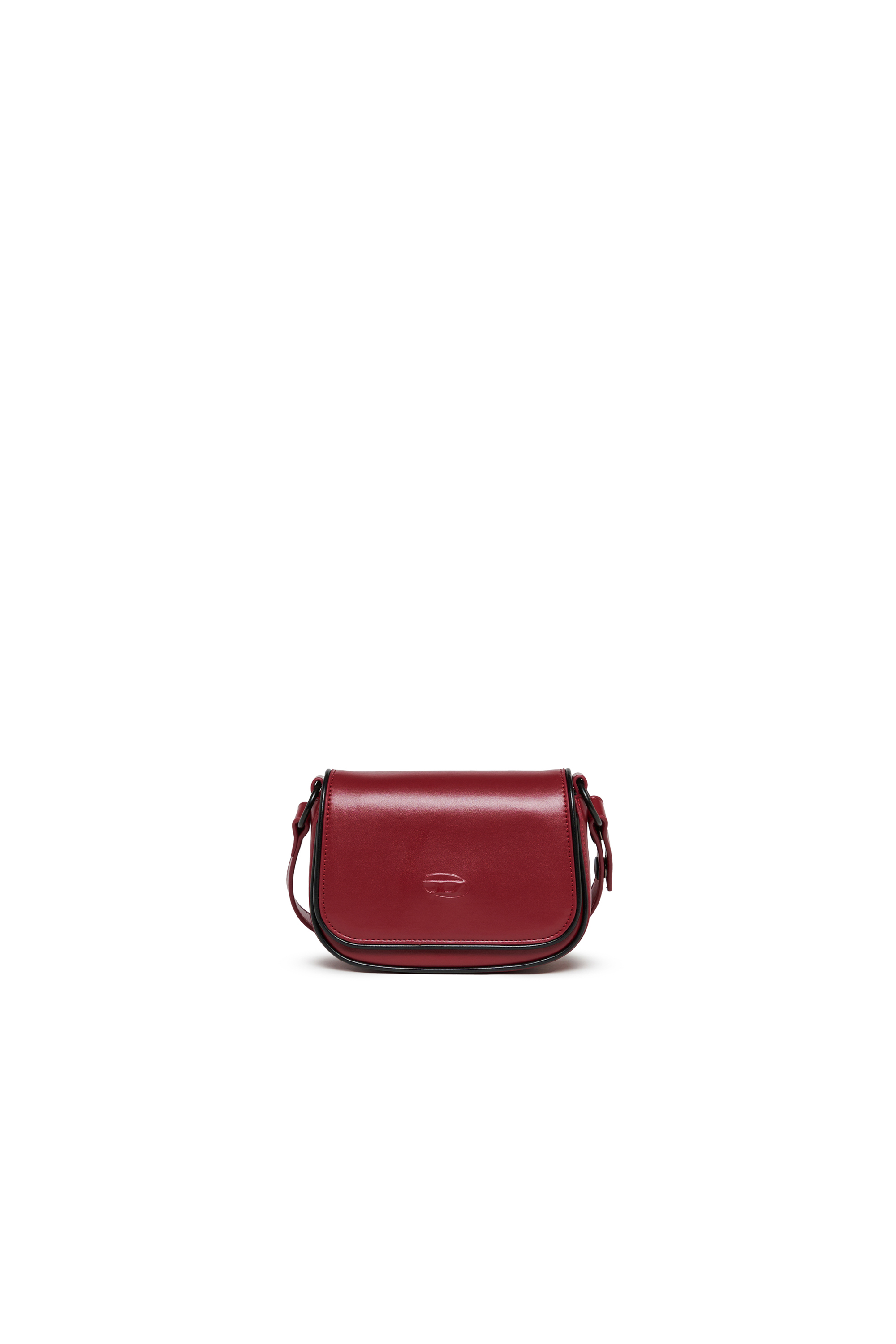 Diesel - WIRT, Damen WIRT - Crossbody-Tasche mit gepr&auml;gtem Oval D Logo in Rot - 1