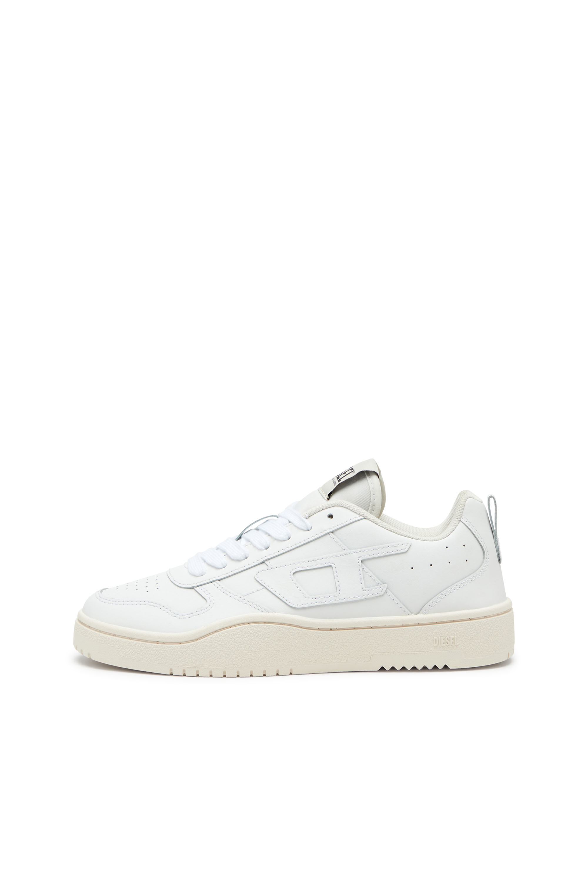 Diesel - S-UKIYO V2 LOW, Herren S-Ukiyo Low-Low Top-Sneakers aus Leder und Nylon in Wei&szlig; - 7