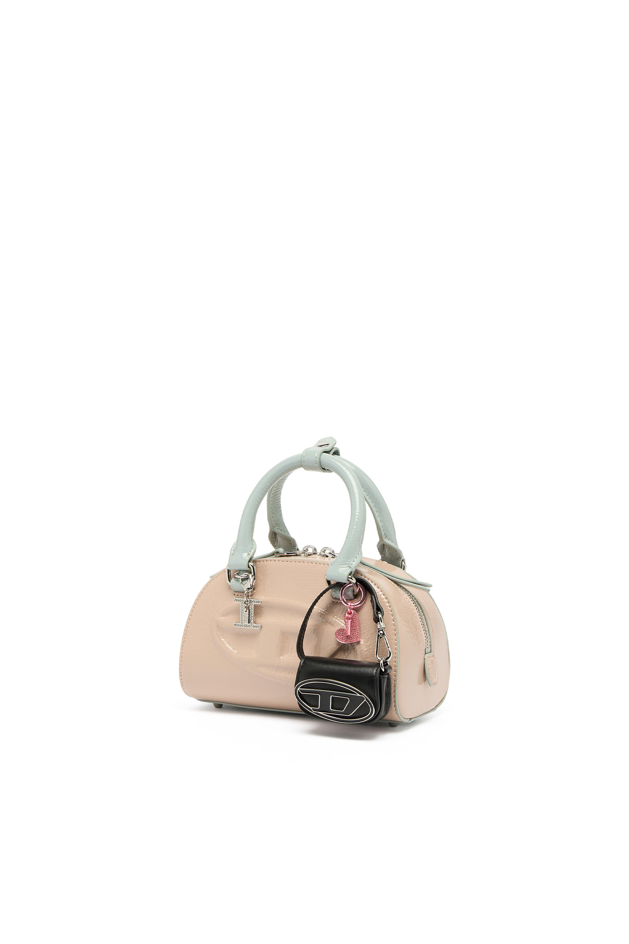 Diesel - 1DR DOME CROSSBODY, Damen 1DR Dome-Mini-Bowlingtasche mit Naplak-Effekt in Rosa - 2