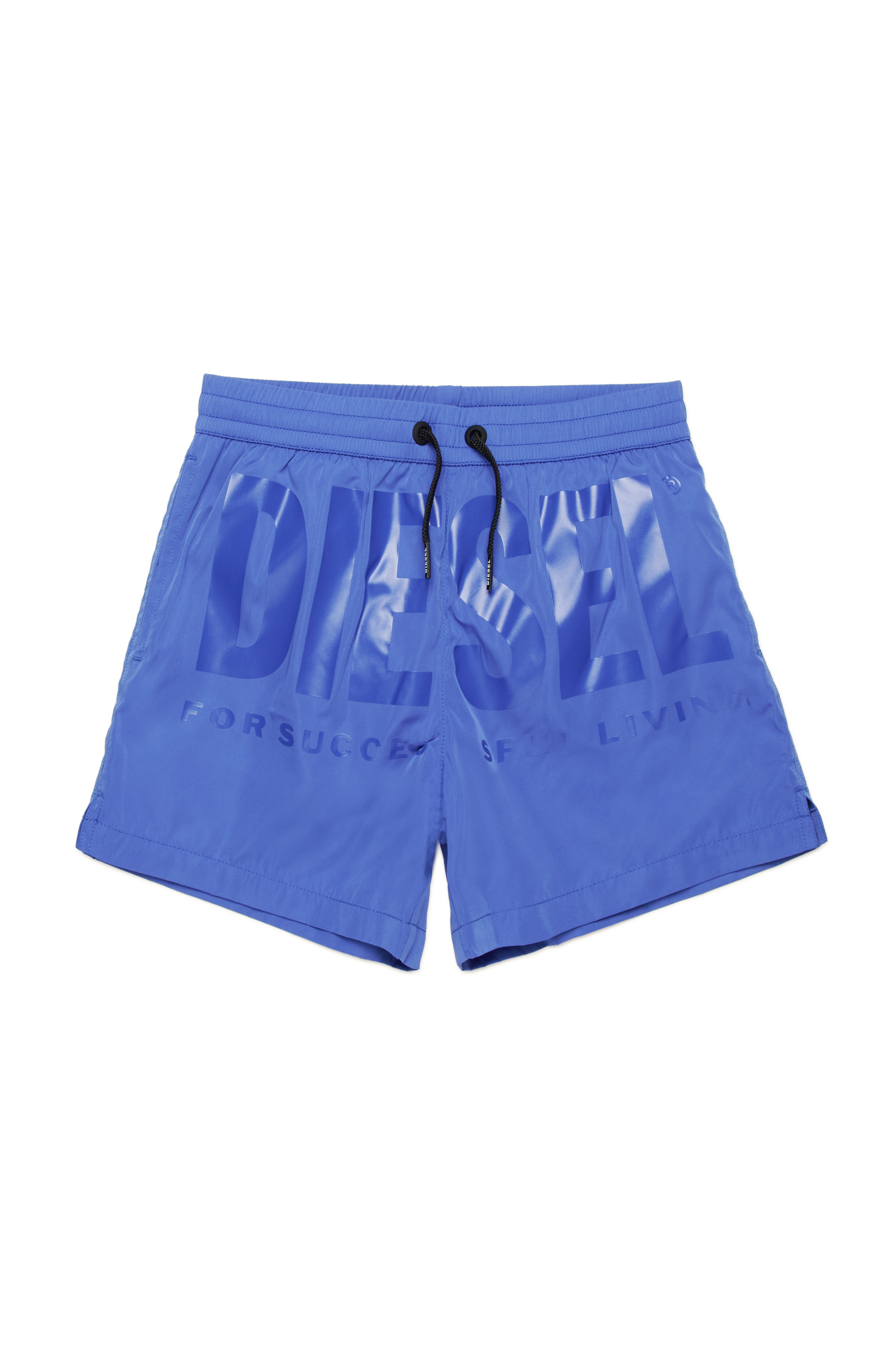 Diesel - MKENM, Herren Badeshorts mit farbgleichem Biscotto-Logo in Blau - 1