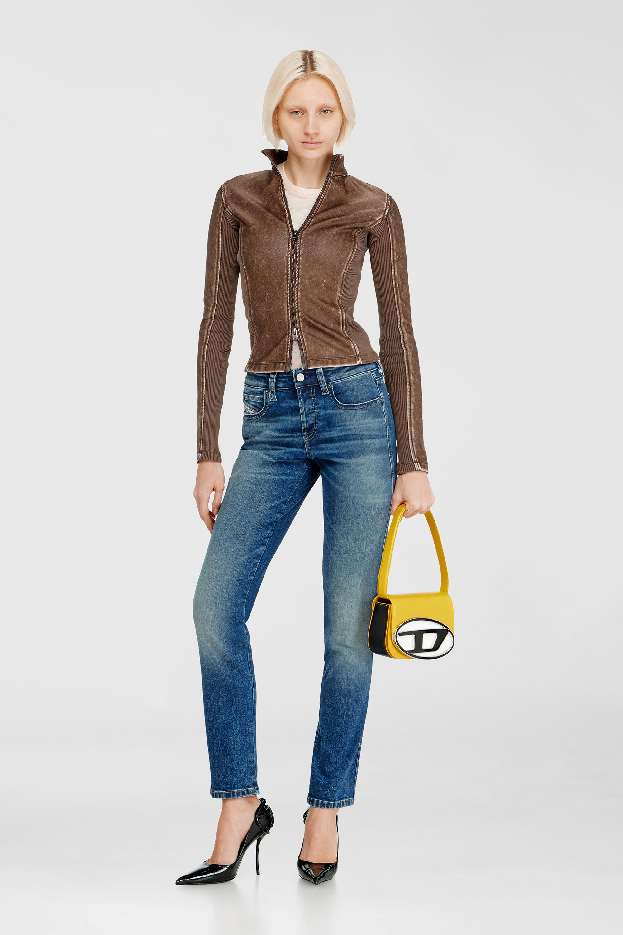 Diesel - Damen Slim Jeans 1992 D-Jiann 0DBEE, Mittelblau - 2