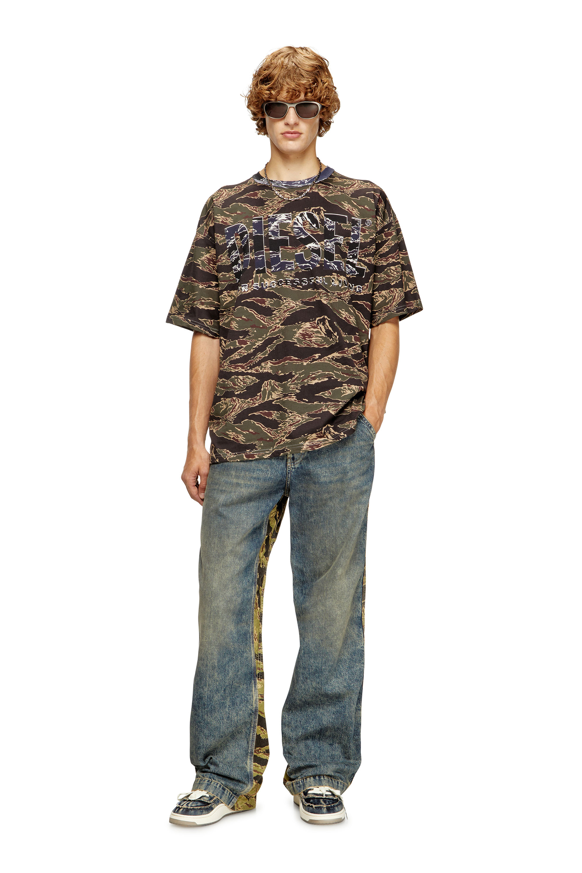 Diesel - T-BOXT-T22, Herren Camo-T-Shirt mit Camo-Logo in null - 2