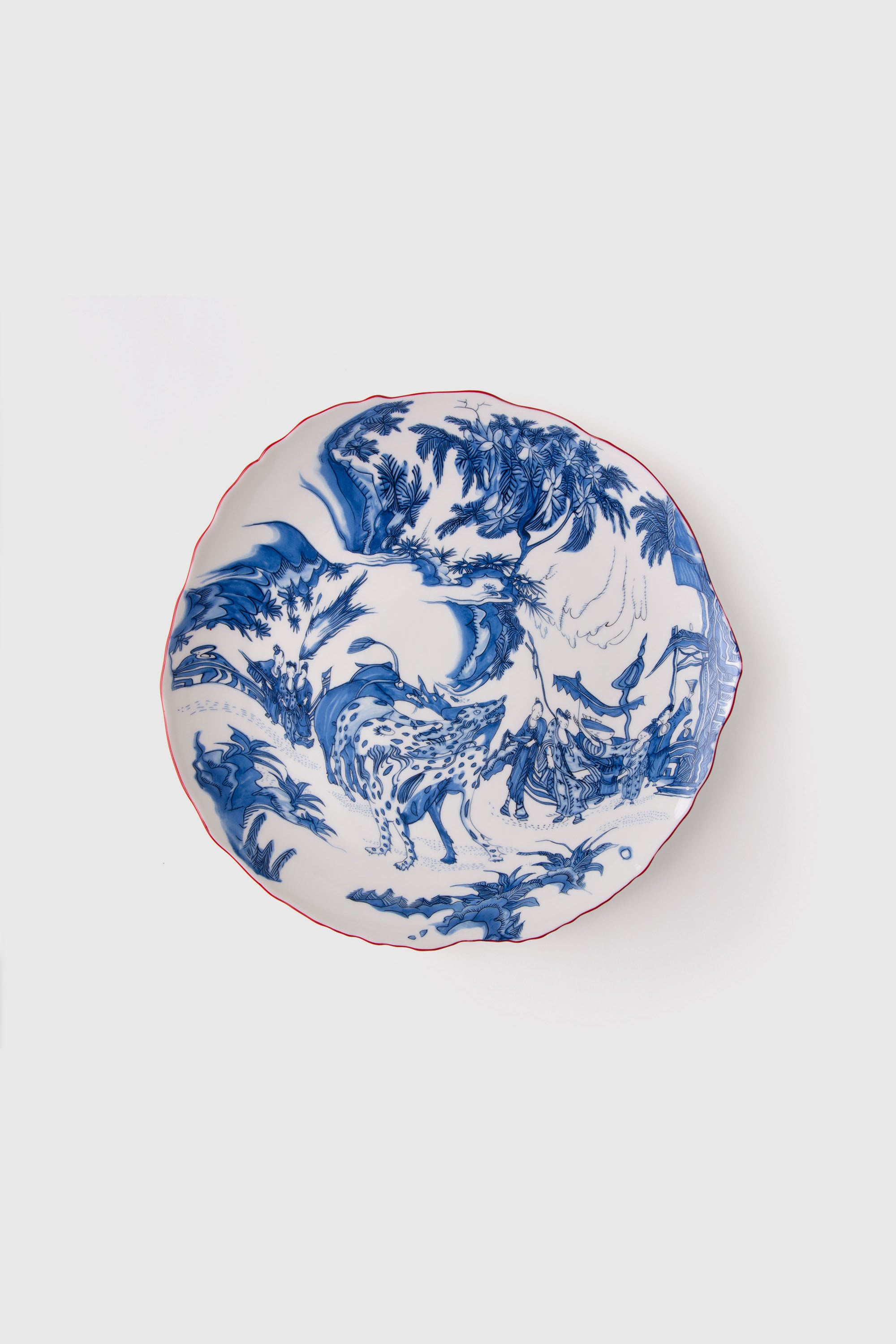 Diesel - 11203 PORCELAIN DINNER PLATE "CLASSIC ON, Unisex Speiseteller aus Porzellan in Weiss/Blau - 1