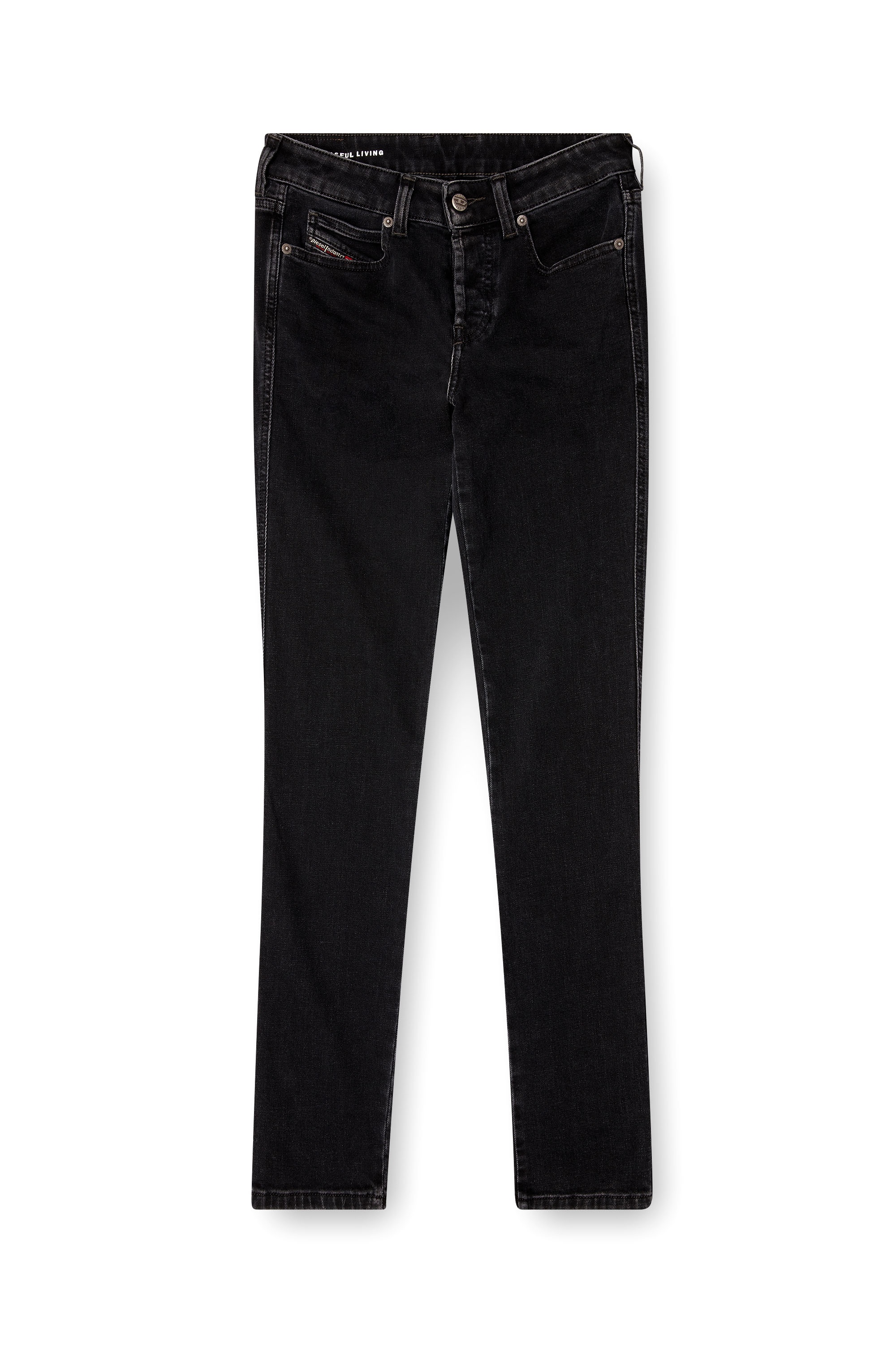 Diesel - Damen Slim Jeans 1992 D-Jiann 09M69, Schwarz/Dunkelgrau - 3