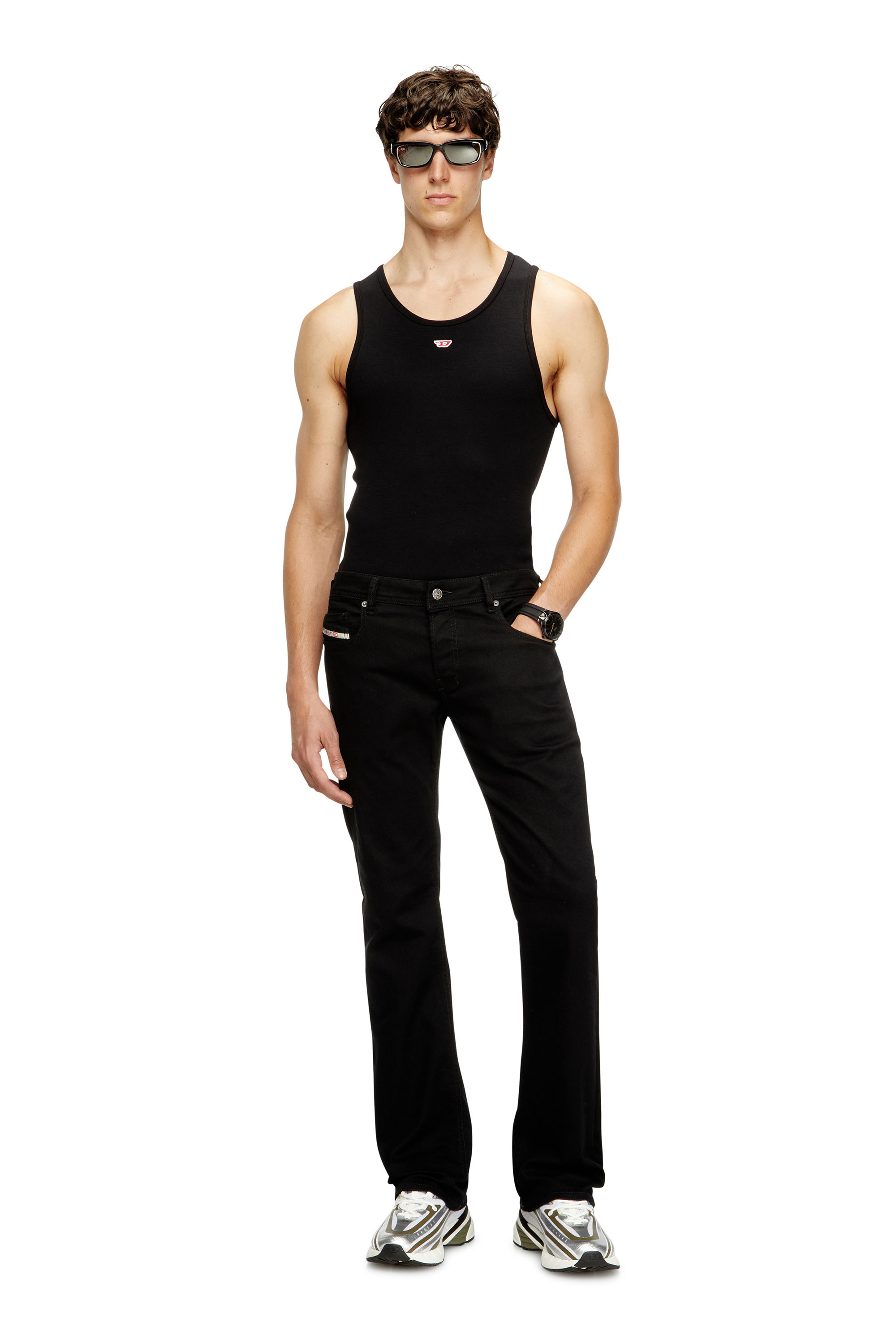 Diesel - Herren Bootcut Jeans 2007 Zatiny 0688H, Schwarz/Dunkelgrau - 2