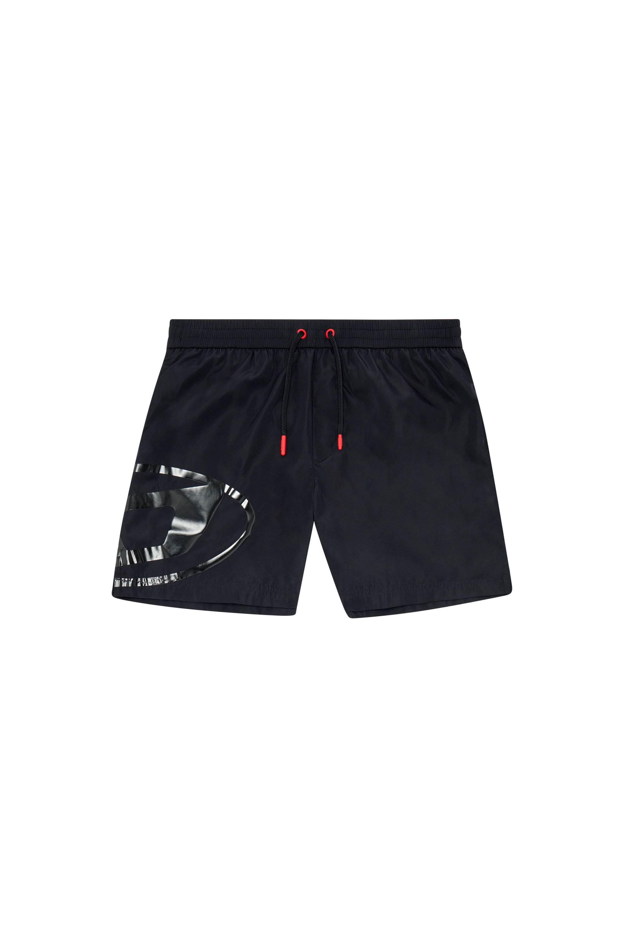 Diesel - BMBX-RIO-41, Man Swim shorts with shiny Oval D logo in Black - Image 4