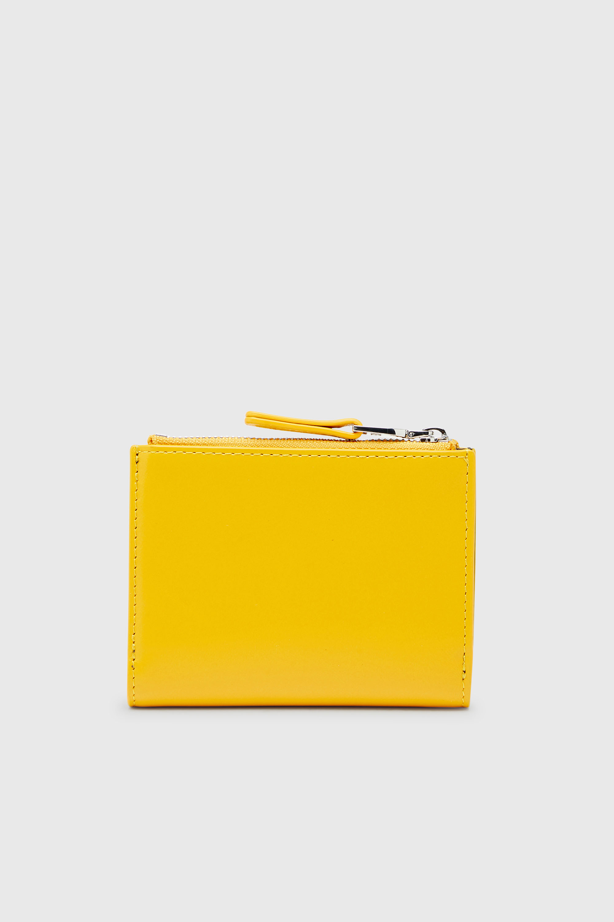 Diesel - 1DR BI-FOLD ZIP II, Damen Kleines Faltportemonnaie aus Leder in Gelb - 2