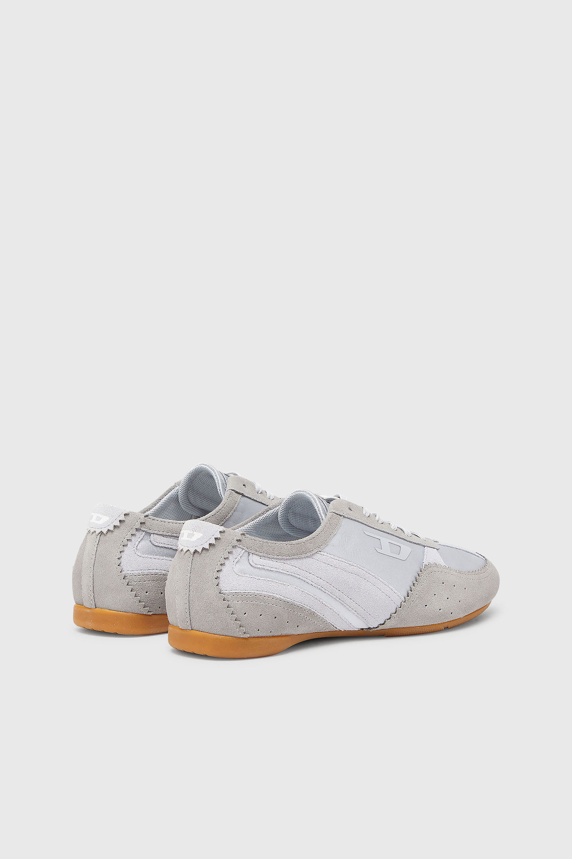Diesel - D-MILE LOW II W, Damen D-Mile &ndash; Flat-Sneakers mit Wildleder-Overlays in Hellblau - 3