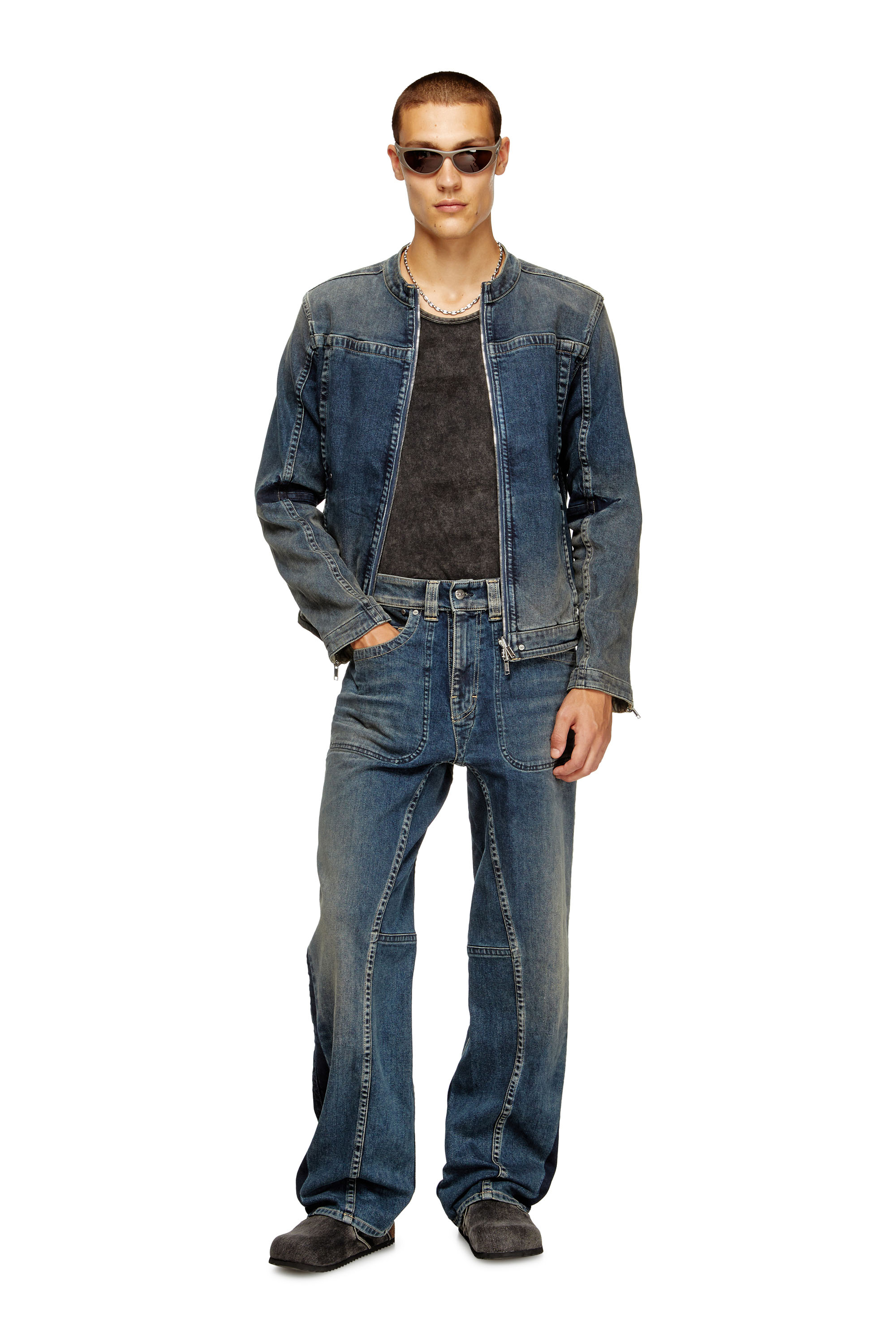 Diesel - Herren Relaxed Jeans 2001 D-Macro 09J06, Mittelblau - 2