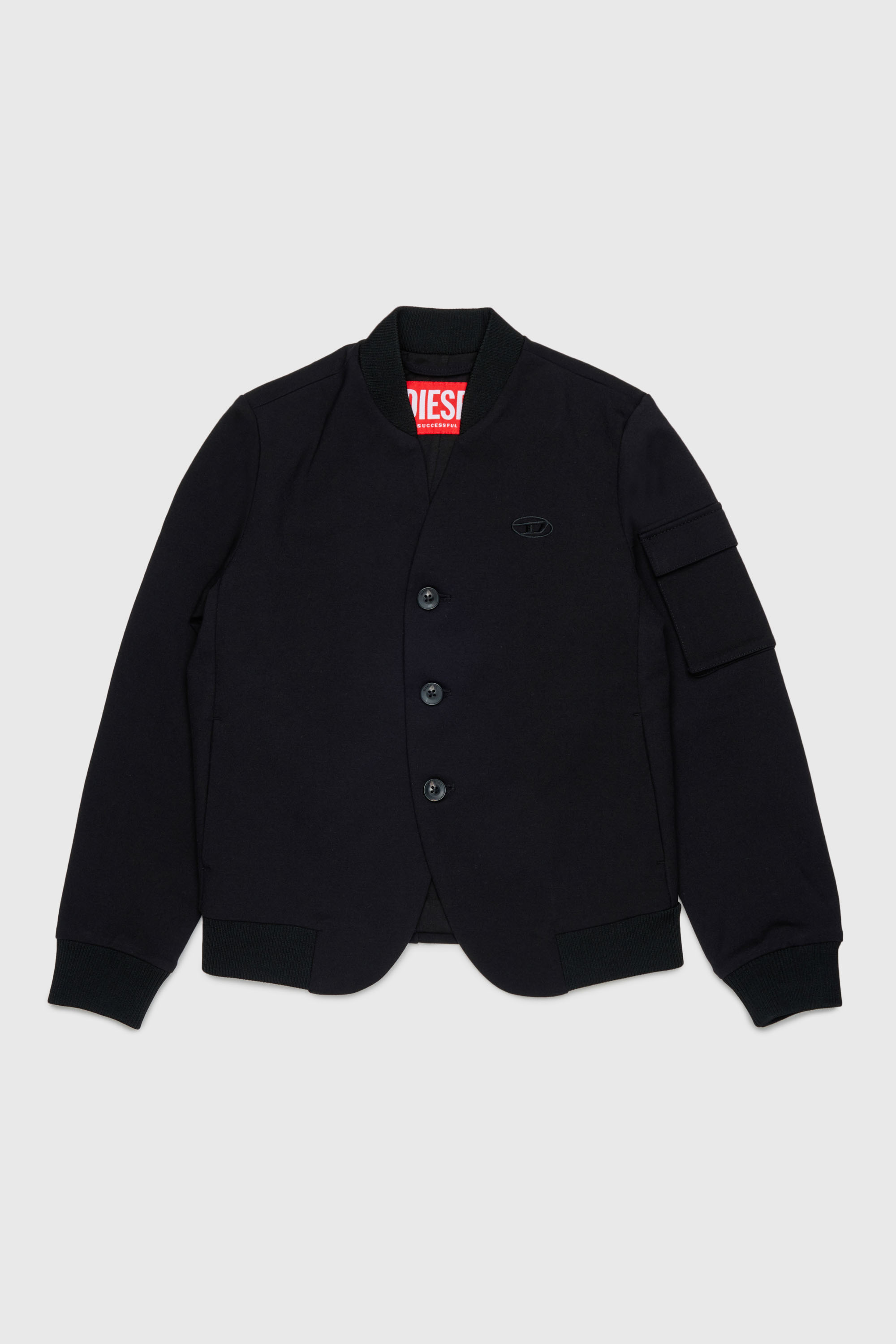 Diesel - JOLTY, Herren Bomber-inspirierte, taillierte Jacke in Schwarz - 1