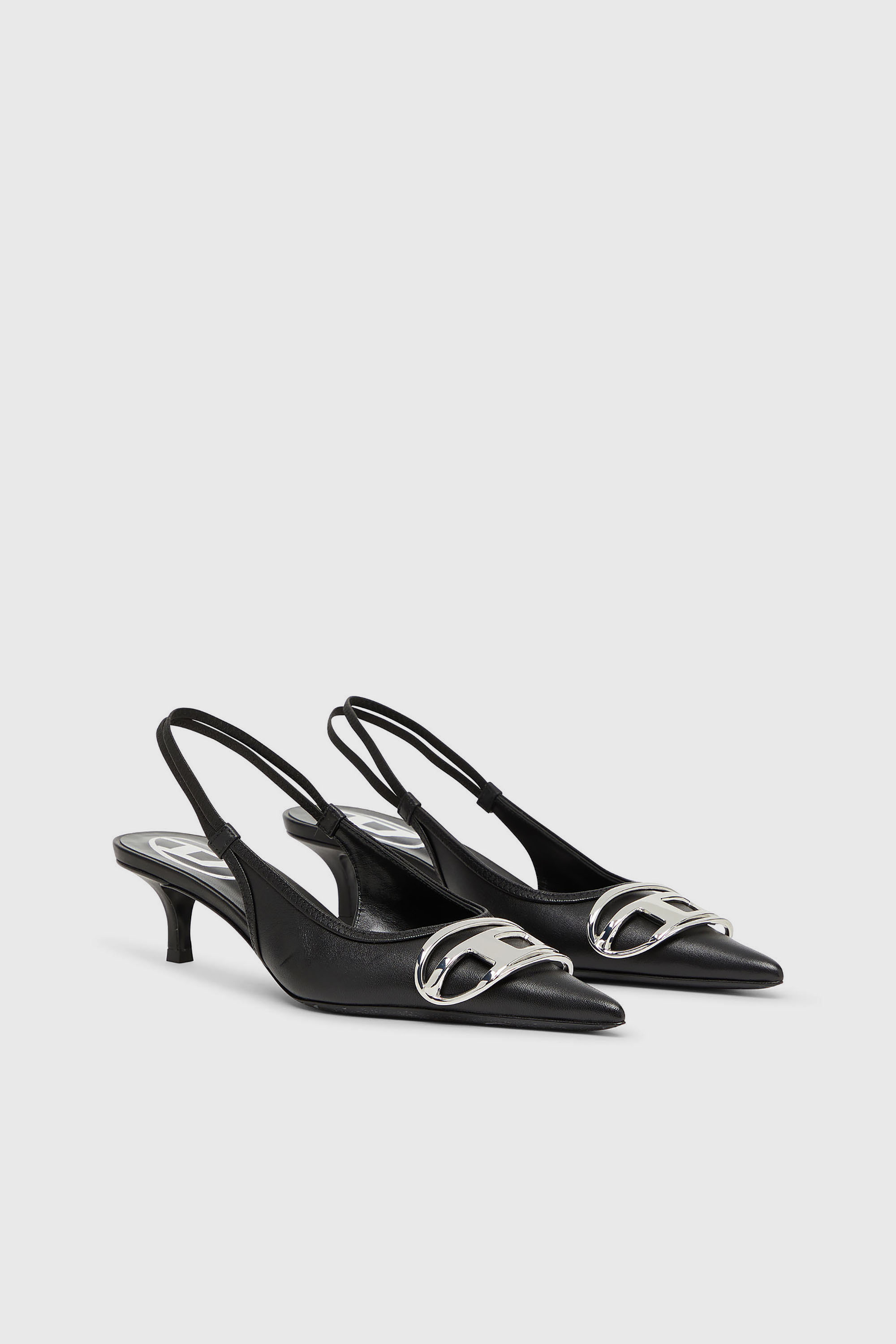 Diesel - D-VENUS SB 40, Damen D-Venus-Slingback-Pumps aus Nappa-Leder in Schwarz - 2