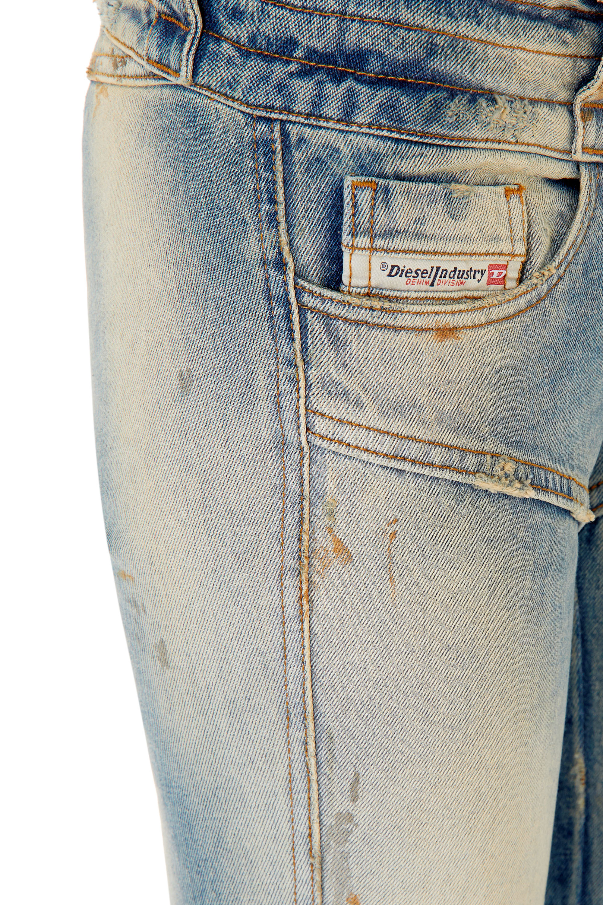 Diesel - DE-Bikerboot 0ENAF Regular Jeans, Hellblau - Image 3