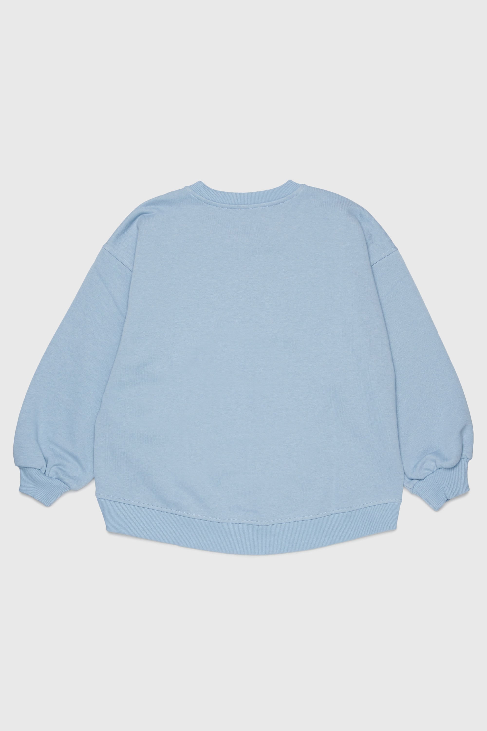 Diesel - SALILLY, Woman's Sweatshirt with Oval D logo in Light Blue - 2