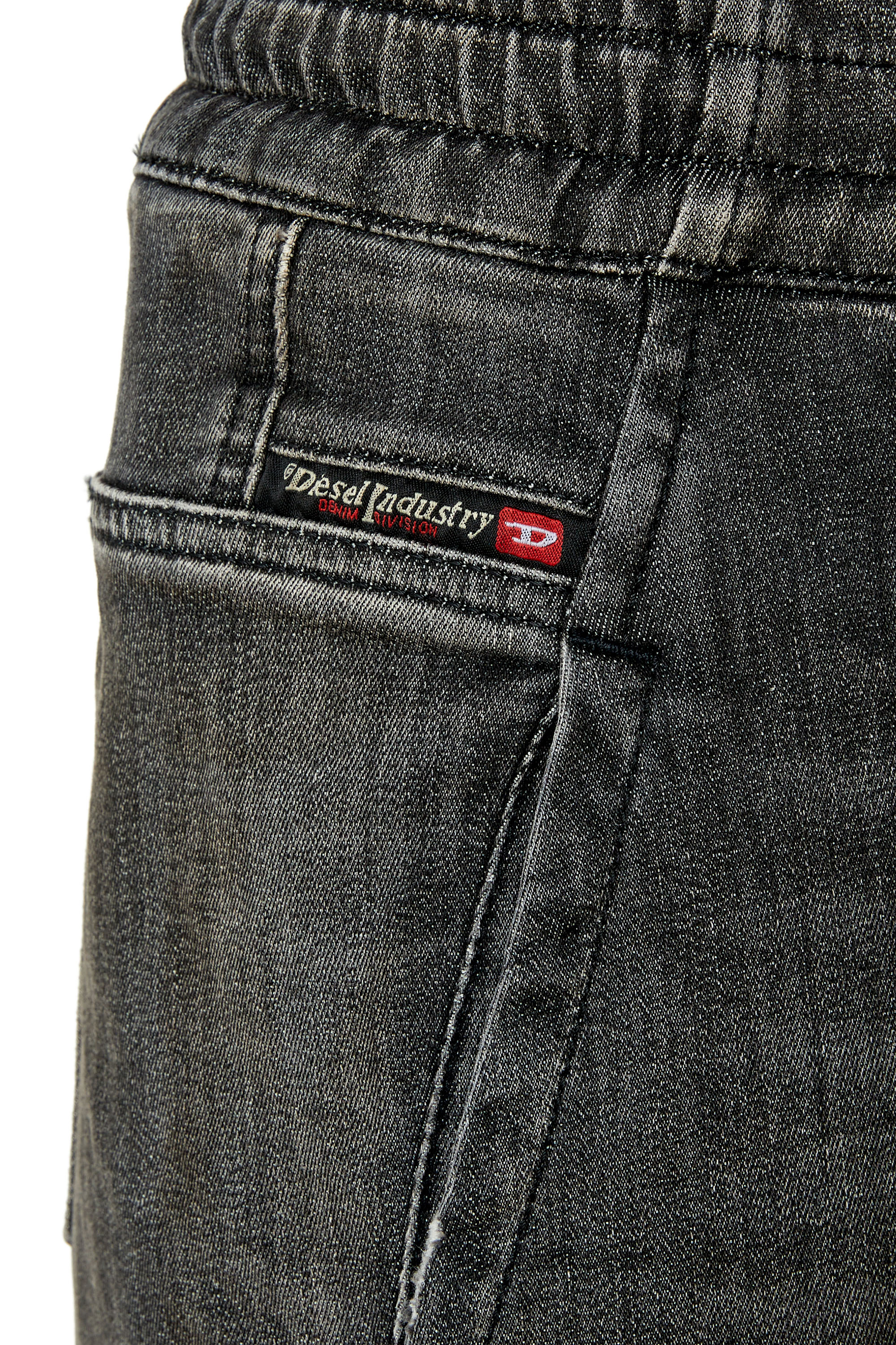 Diesel - Krailey JoggJeans® 09F01 Boyfriend, Schwarz/Dunkelgrau - Image 3