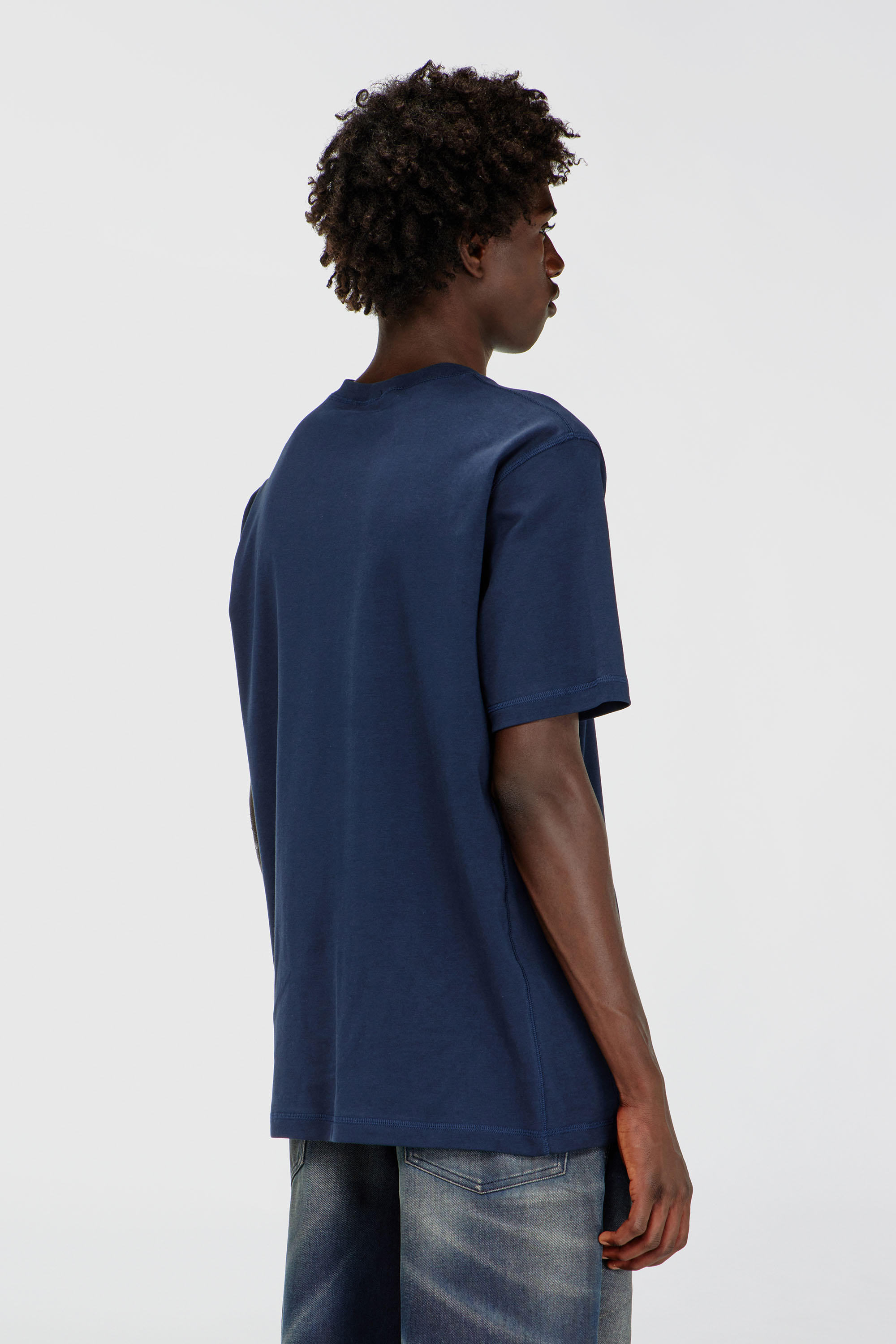 Diesel - T-MADJUST-TR, Herren Regul&auml;res T-Shirt mit Rundhalsausschnitt und ovalem D in null - 3