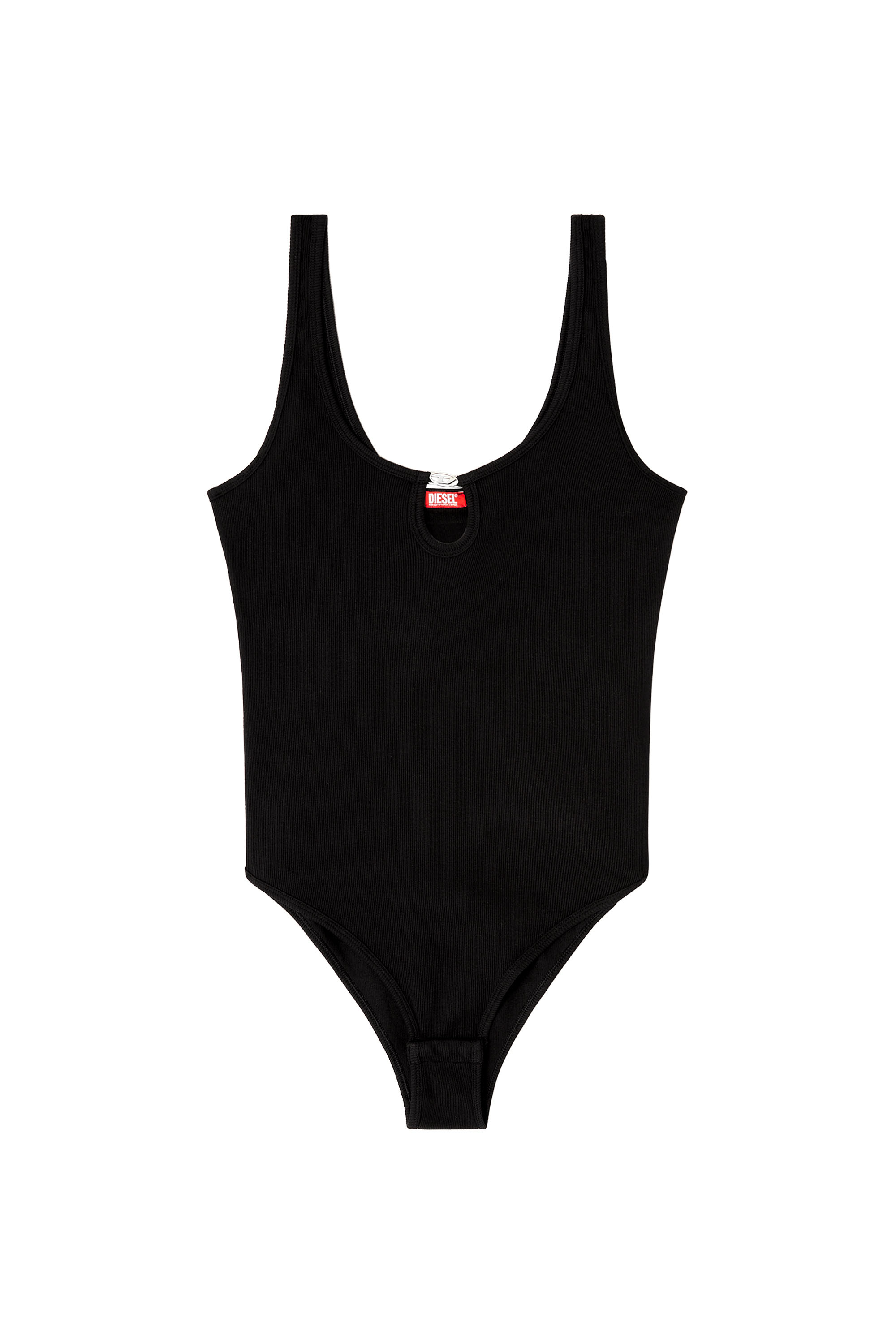 Diesel - MAURA-DNM, Damen Body aus marmoriert gewaschenem Stretch-Baumwollstoff in Schwarz - 3