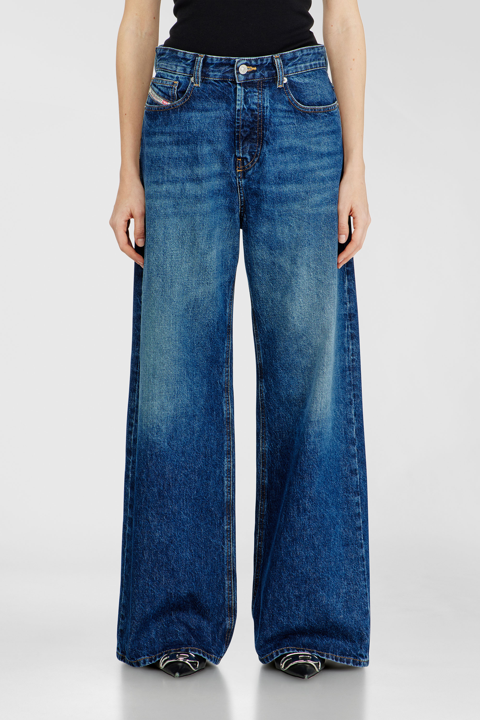 Diesel - Unisex Relaxed Jeans 1996 D-Sire 09I27, Dunkelblau - 4