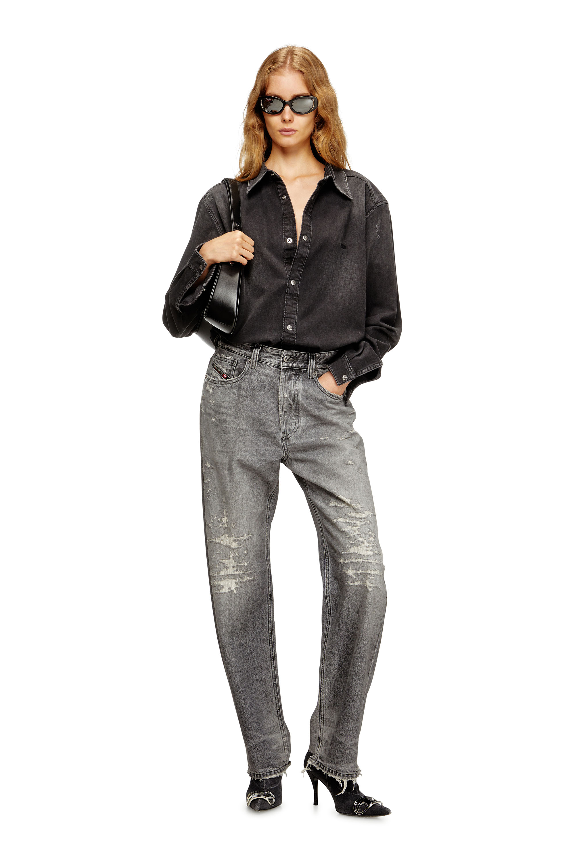 Diesel - Damen Regular Jeans 1988 D-Ark 09M64, Grau - 2