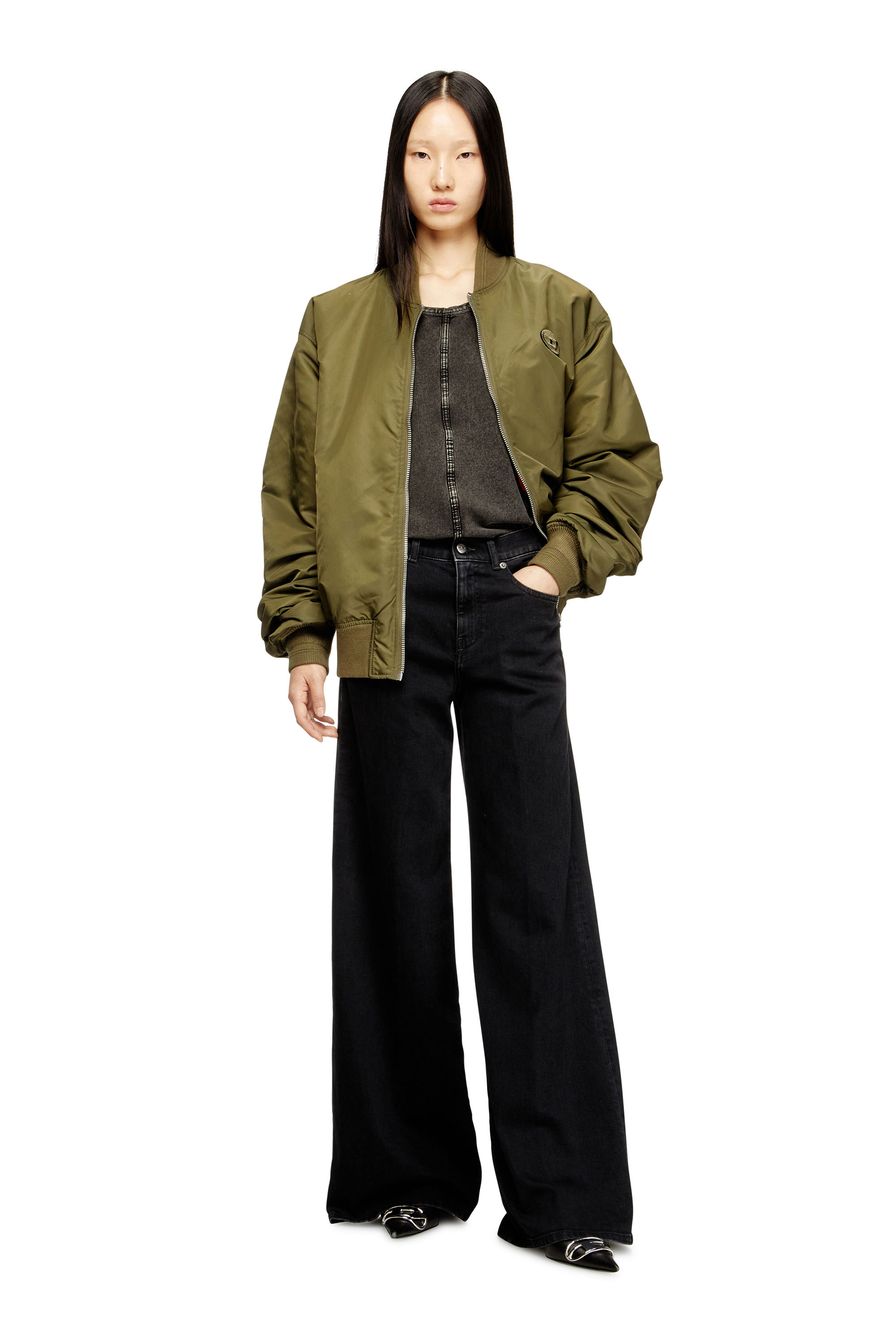 Diesel - Damen Flare Jeans 1978 D-Akemi 09N89, Schwarz/Dunkelgrau - 1