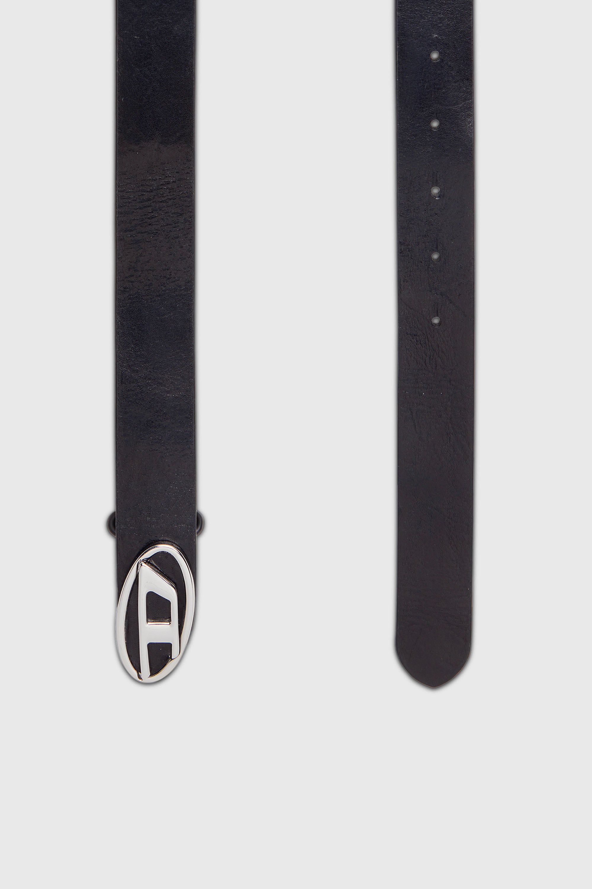 Diesel - B-1DR-LAYER, Herren 2.9cm G&uuml;rtel aus Leder zum mit Oval D-Logo in Schwarz - 2