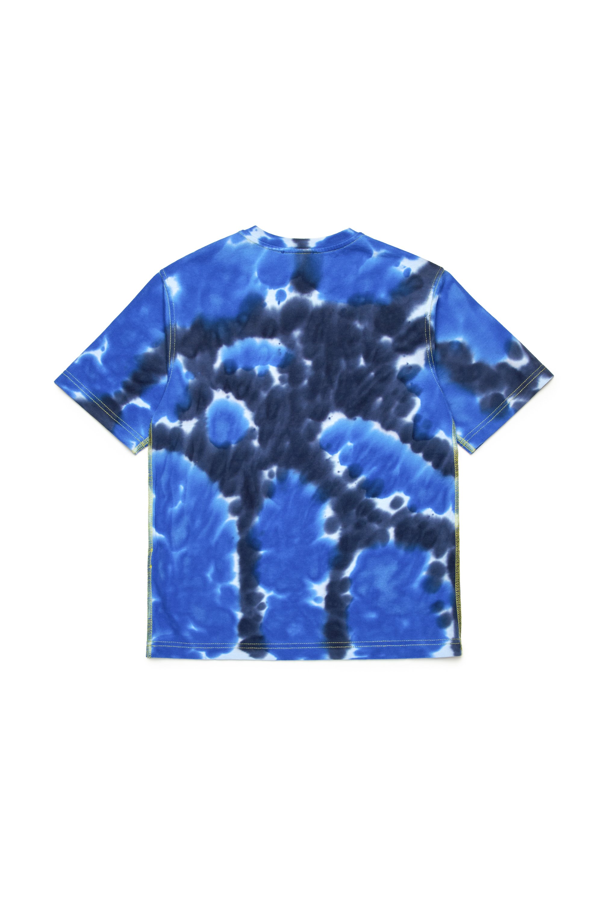 Diesel - TBOXTN15 OVER, Herren T-Shirt mit Batik-Print in Blau - 2