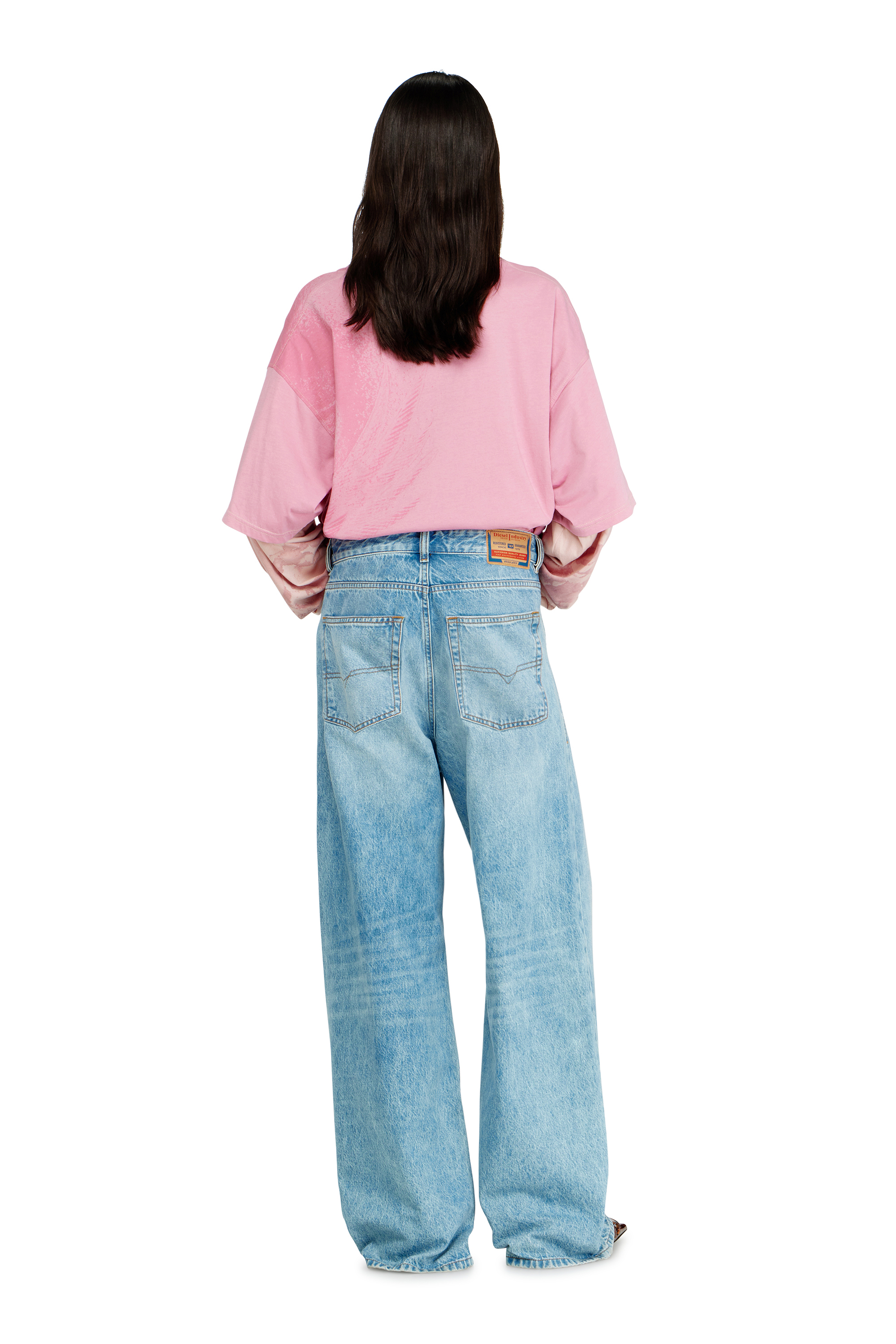 Diesel - Unisex Relaxed Jeans 1996 D-Sire 09I29, Hellblau - 3