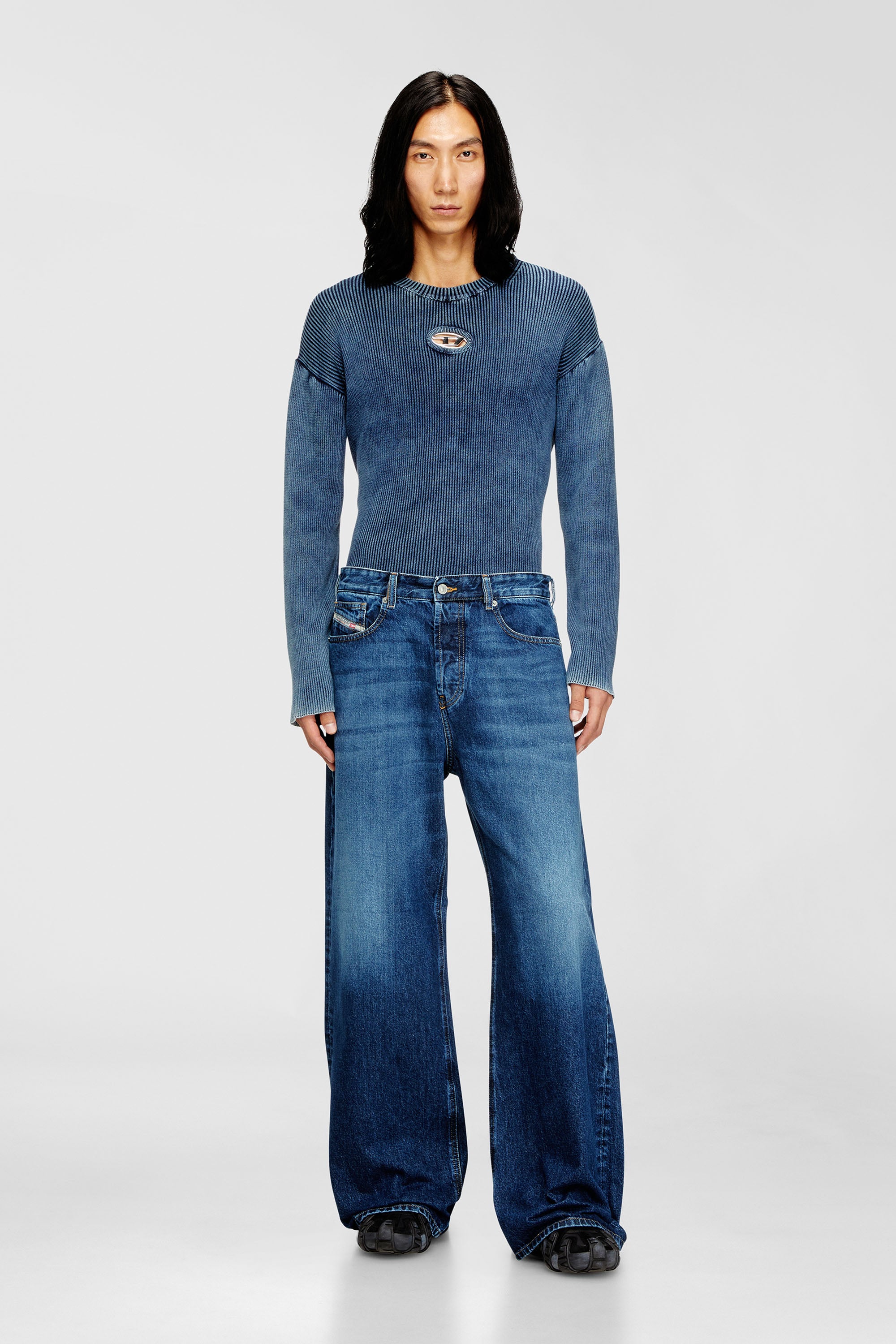 Diesel - Unisex Relaxed Jeans 1996 D-Sire 09I27, Dunkelblau - 2